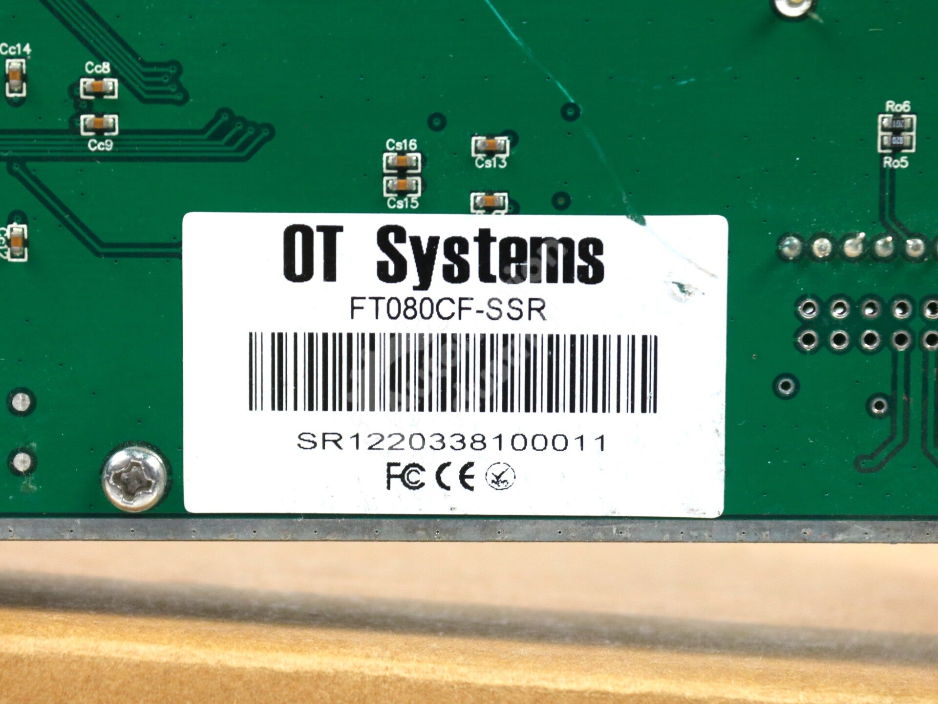 FT080CF-SSR By OT Systems Singlemode 8-Contact Closure Receiver
