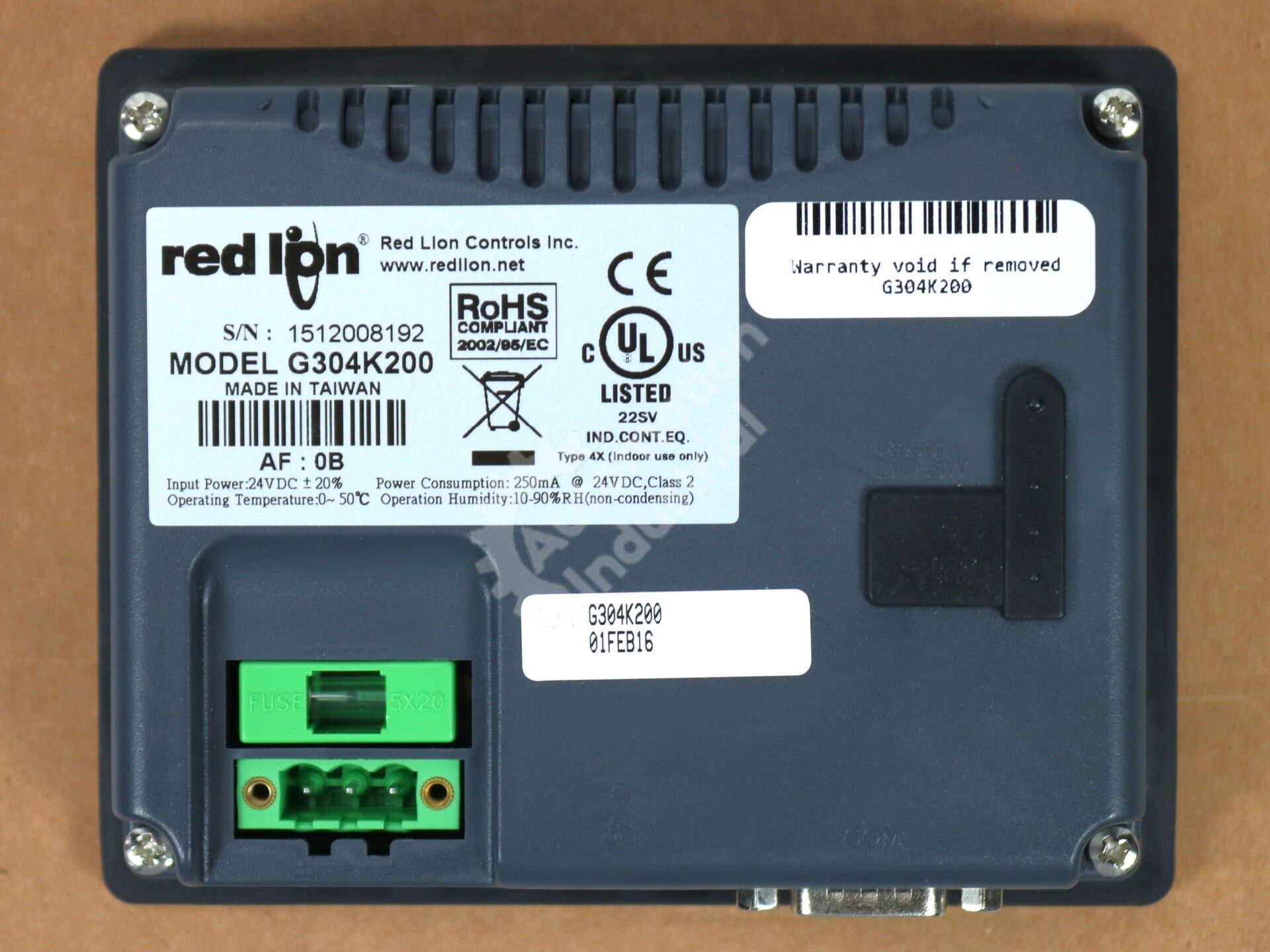 G304K200 By Red Lion 4.3In Touchscreen HMI NSFP