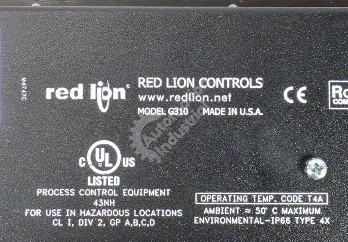G310R210 By Red Lion 10.4in Touchscreen Color Operator Interface
