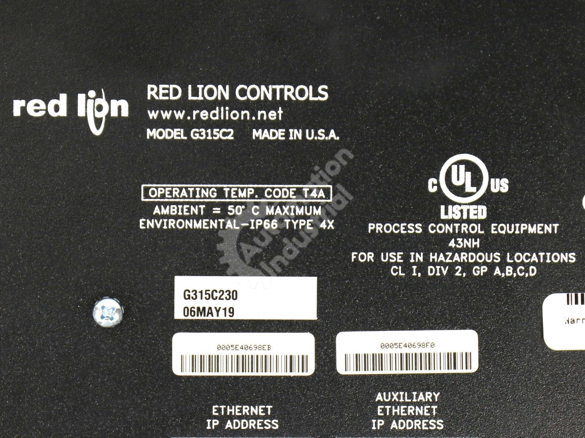 G315C230 By Red Lion 15In Color Touchscreen and Pushbutton HMI