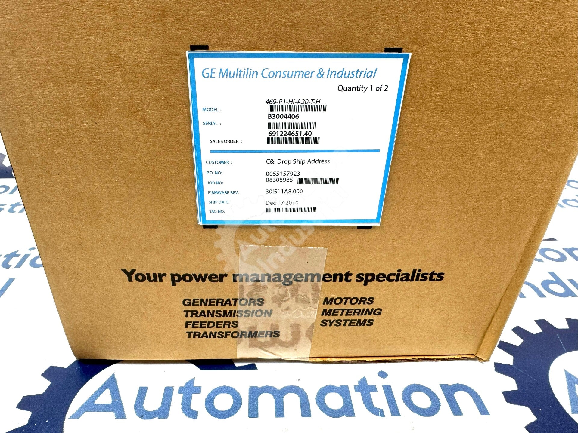 469-P1-HI-A20-T-H By GE Multilin Motor Management Relay
