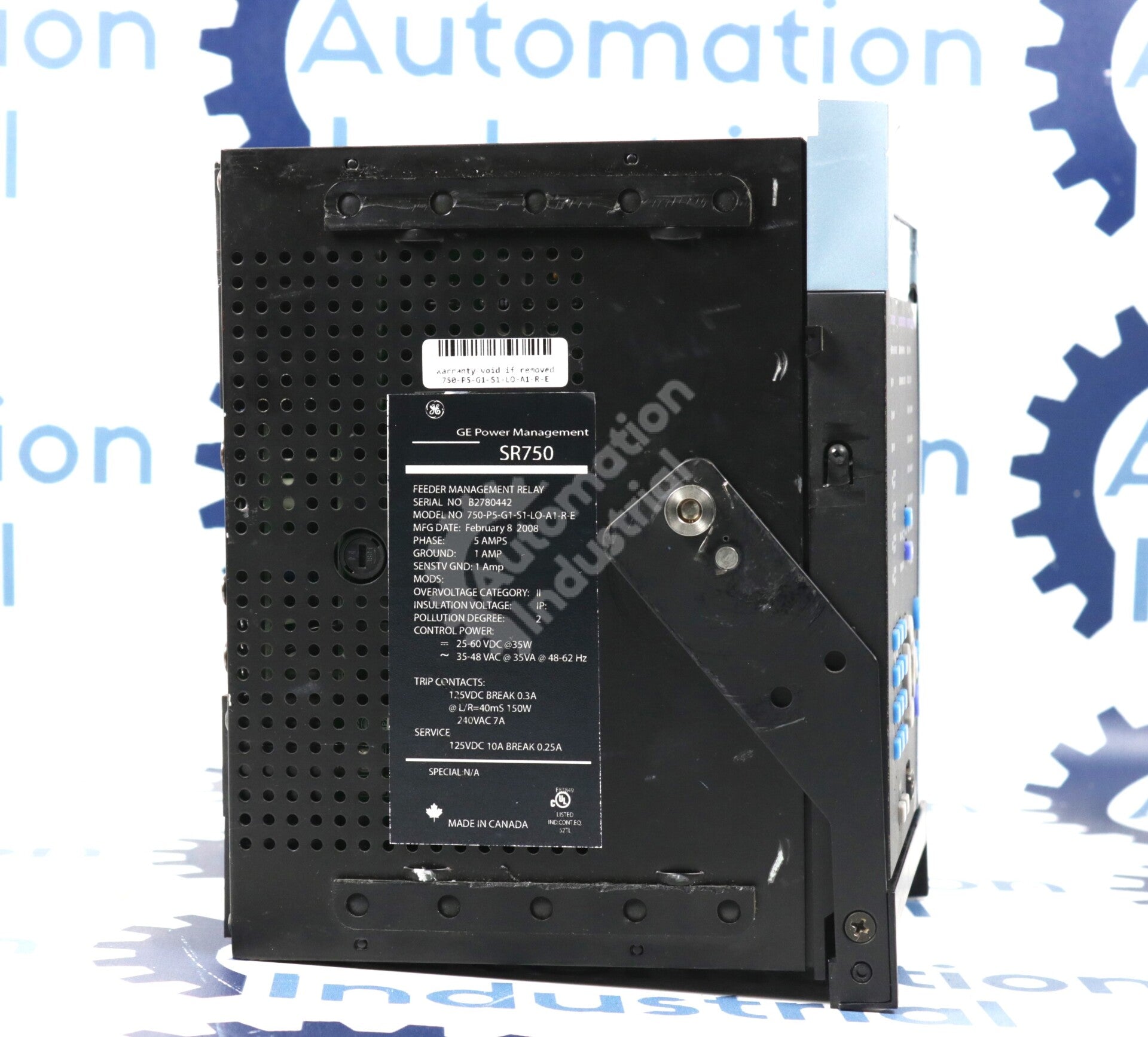 750-P5-G1-S1-LO-A1-R-E  By GE Multilin Feeder Management Relay