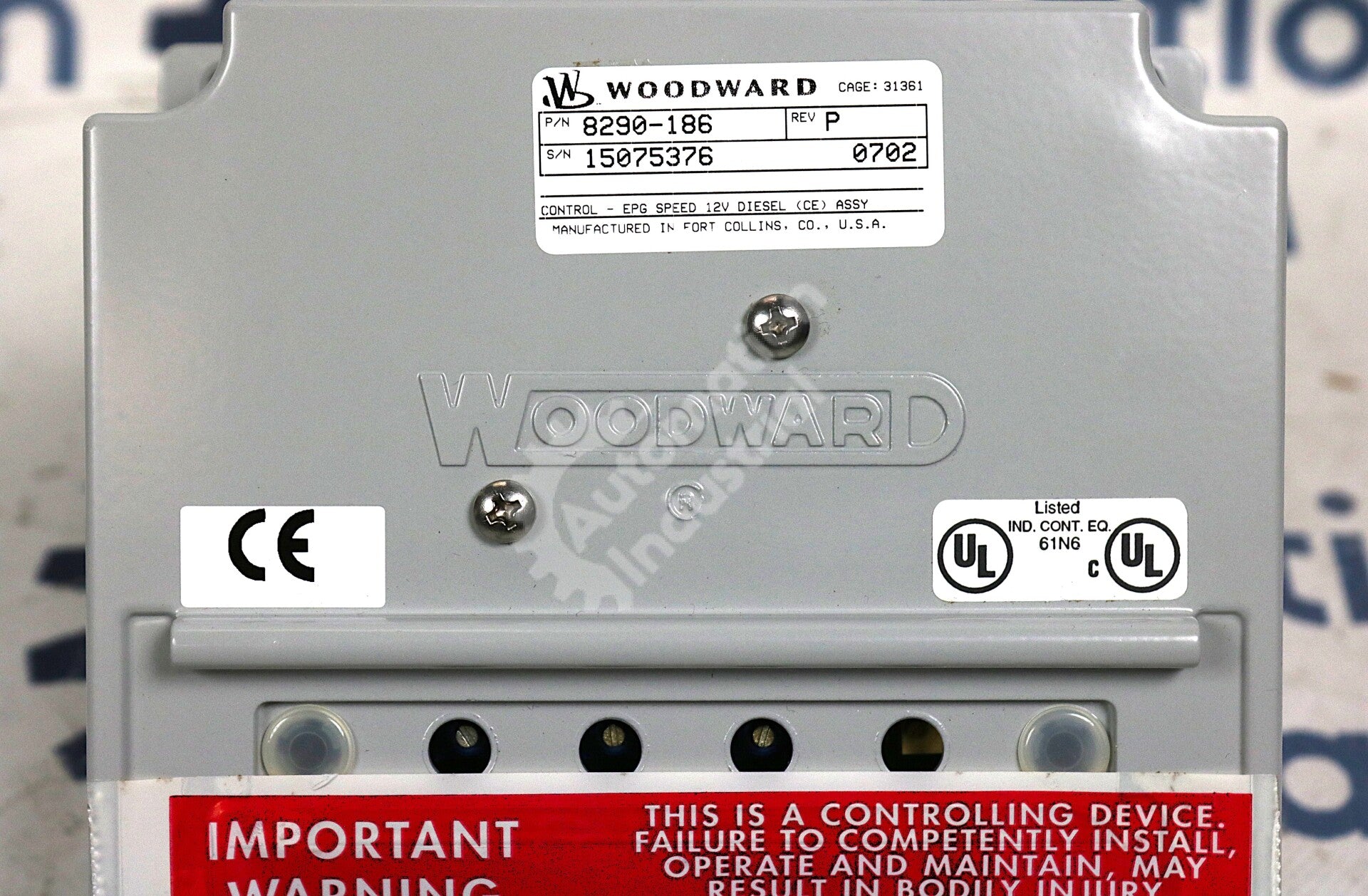 新しいWoodward EPG Speed Control 8290-044 / 8290044 8290-205 Woodward Engine Governor EPG Speed Control