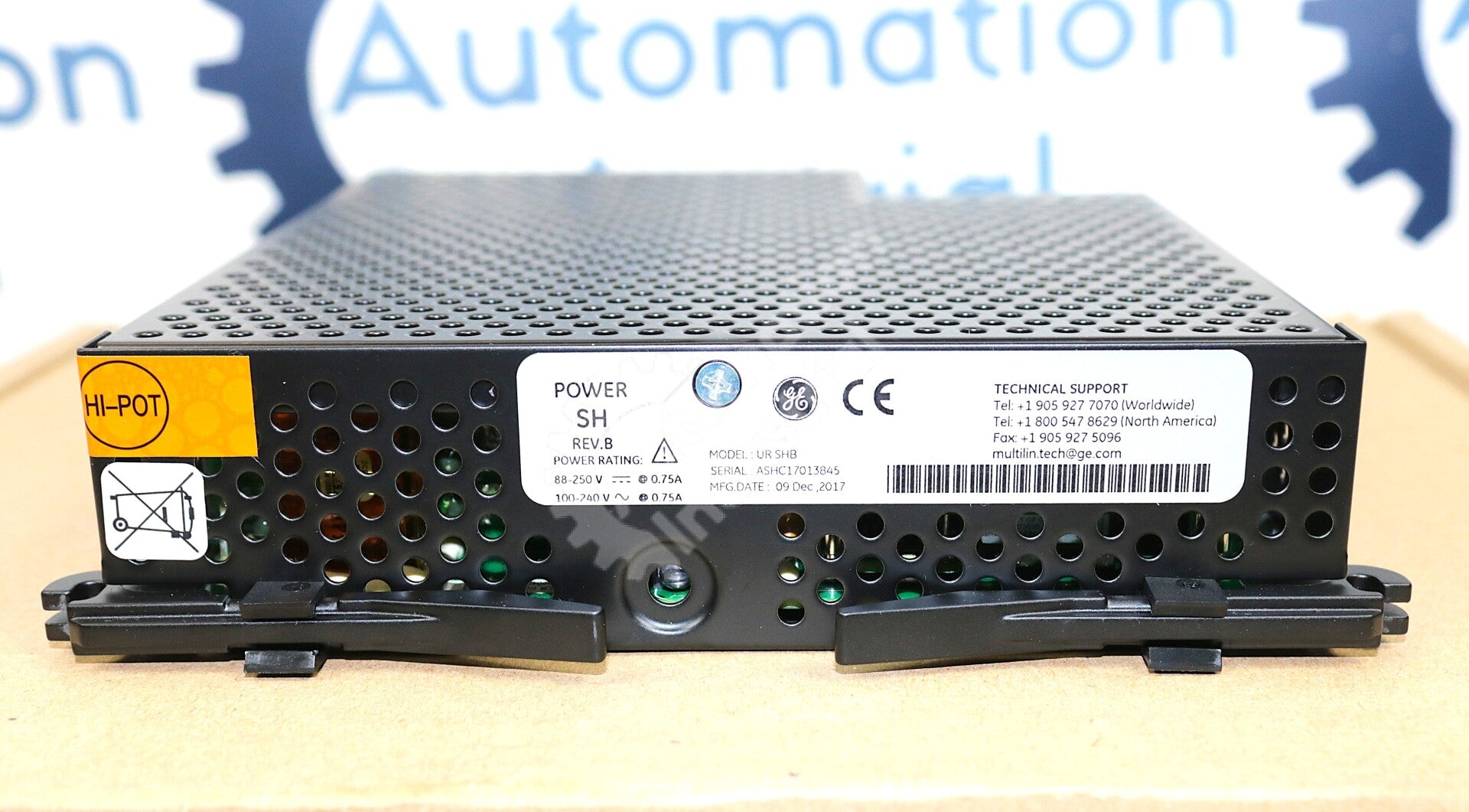 UR SHB By GE Multilin UR-SHB Power Supply Module New Surplus Factory Package