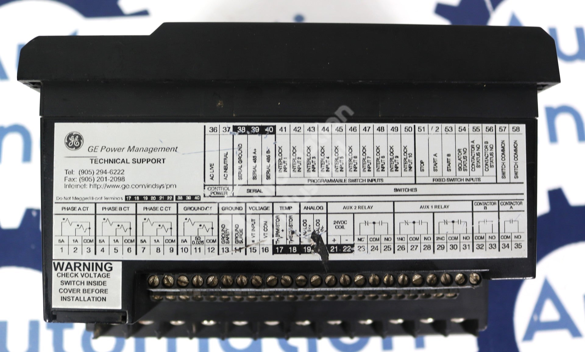 MMII-PD-1-2-120 GE Multilin Intelligent MCC Controller MM2 Motor Management