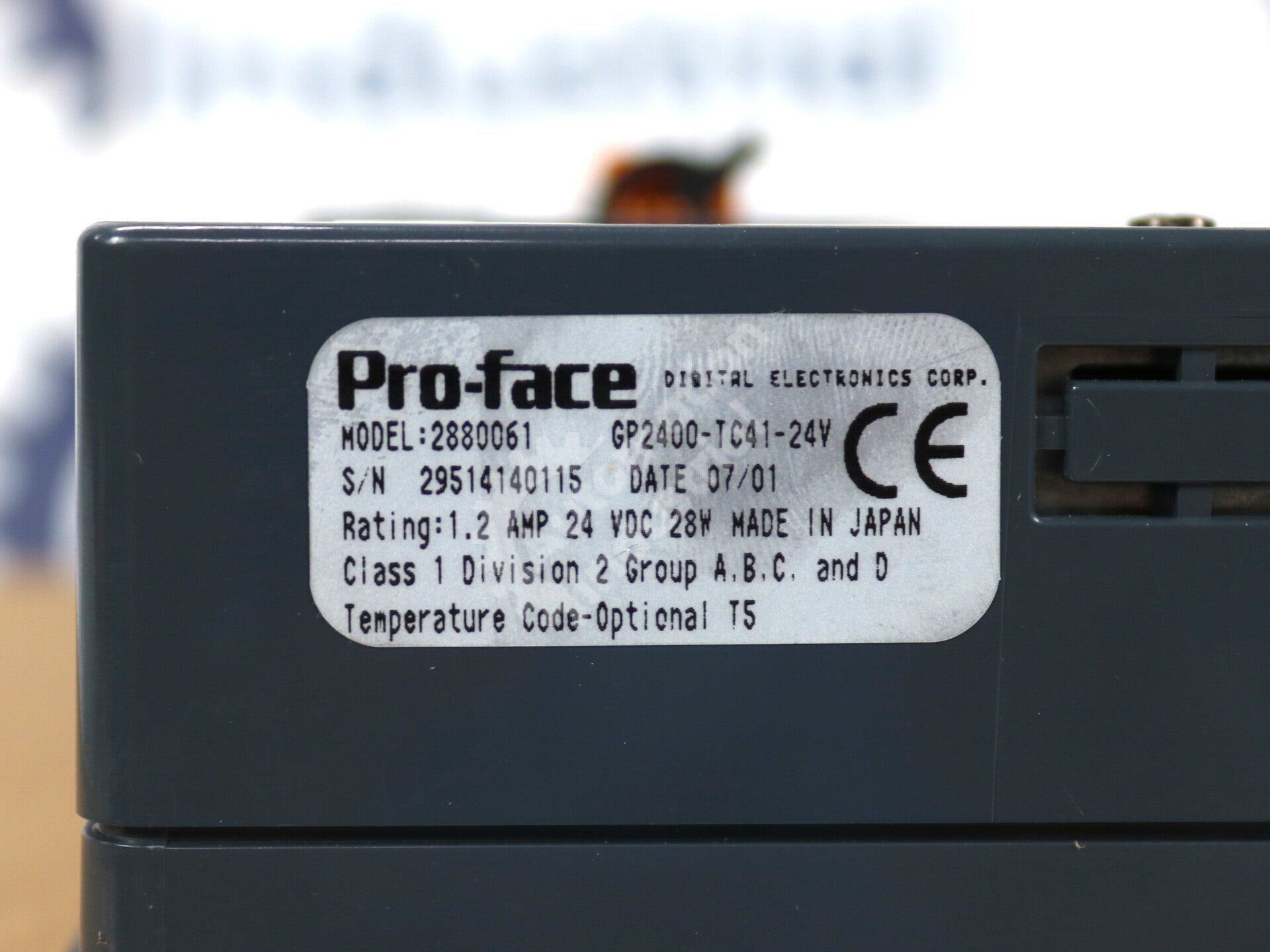 GP2400-TC41-24V By Proface Xycom 7.5 In Touchscreen HMI
