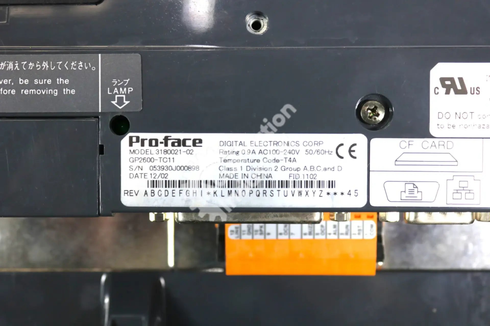 GP2600-TC11 By Proface QPLCTAE0000 12.1In LCD Color Touch Operator Interface