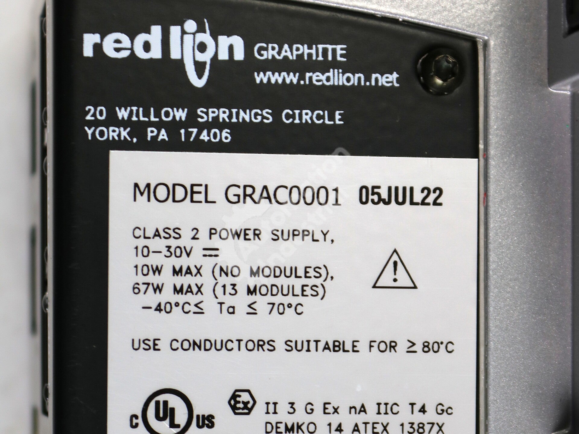 GRAC0001 By Red Lion Graphite Edge Controller With Plug-In I/O Module NSNB