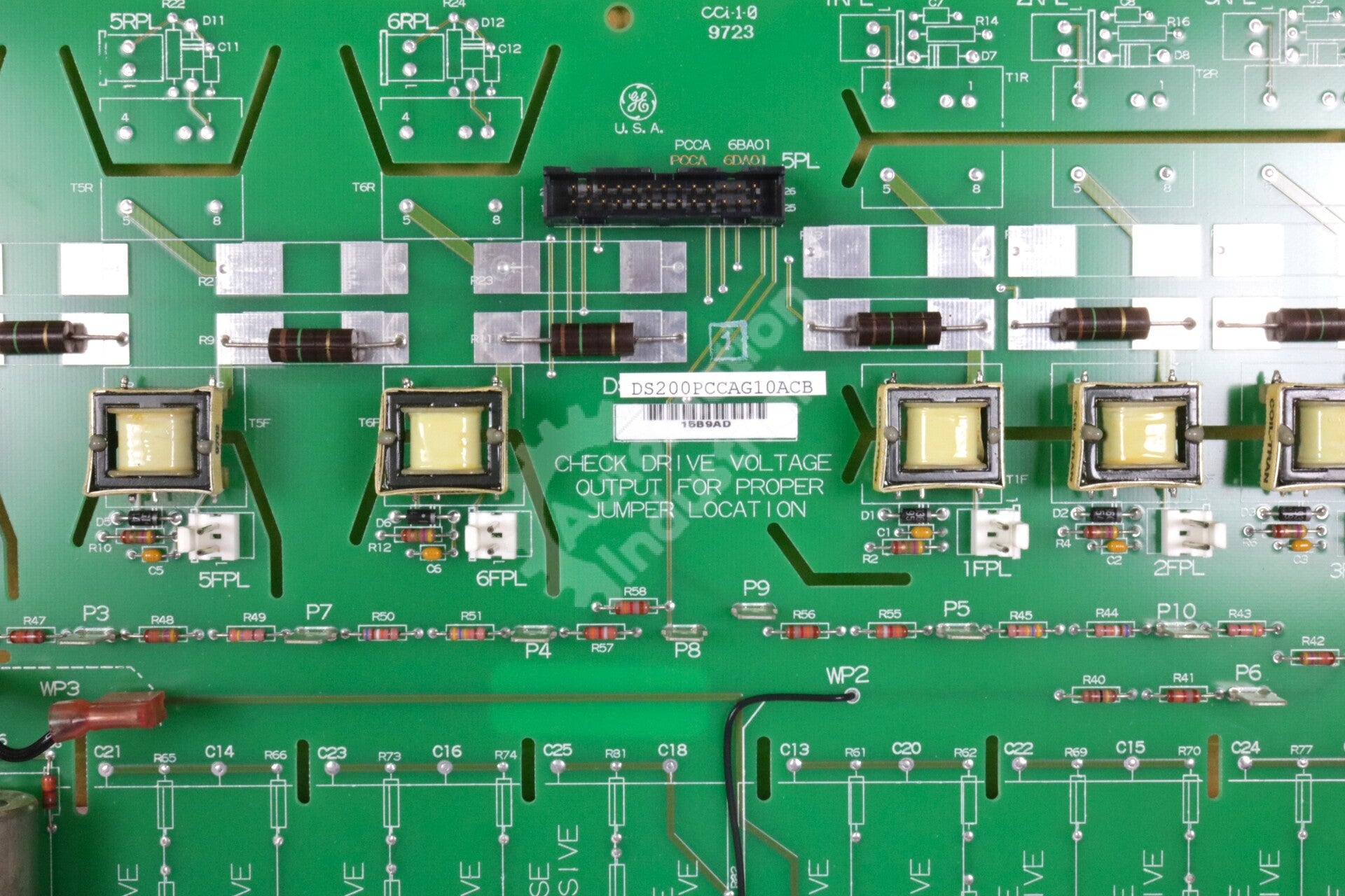DS200PCCAG10A By General Electric DS200PCCAG10ACB Power Connection Card NSFP