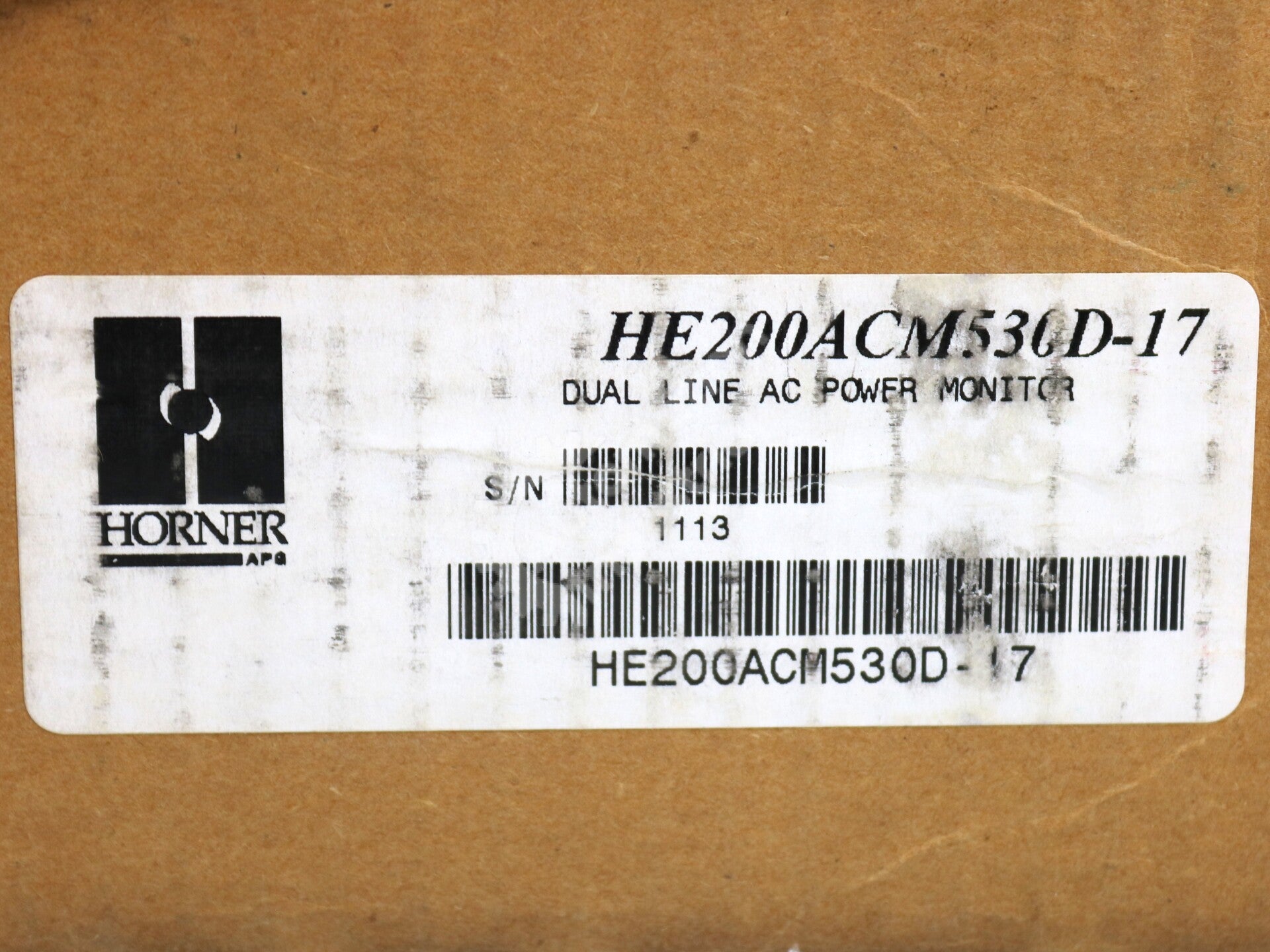 HE200ACM530D-17 By Horner Electric Dual Line AC Power Monitor NSFP