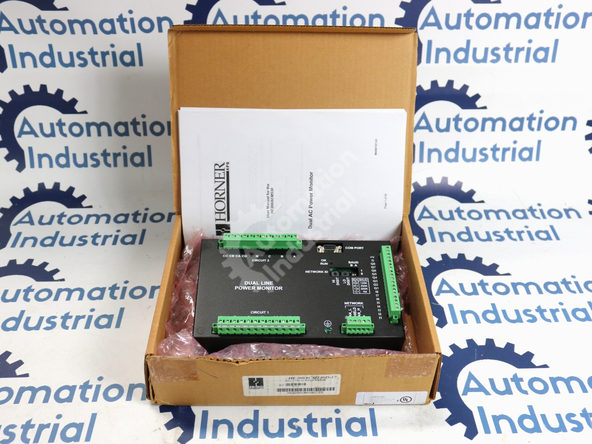 HE200ACM530D-17 By Horner Electric Dual Line AC Power Monitor NSFP