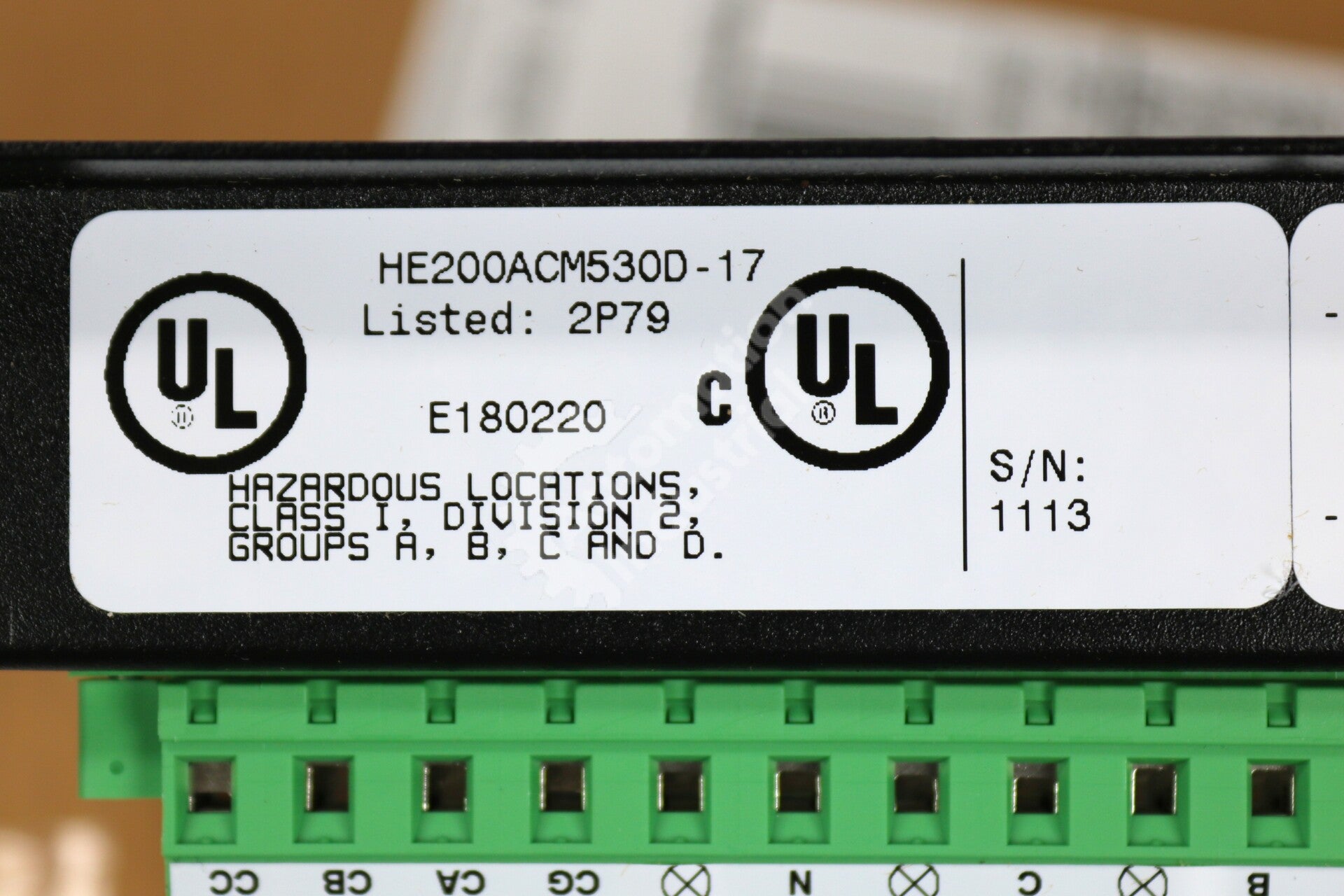 HE200ACM530D-17 By Horner Electric Dual Line AC Power Monitor NSFP