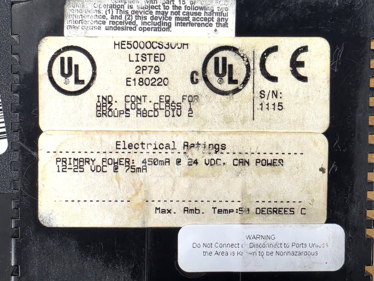 HE500OCS300 By Horner Electric Touchscreen Operator Control Station NSFP