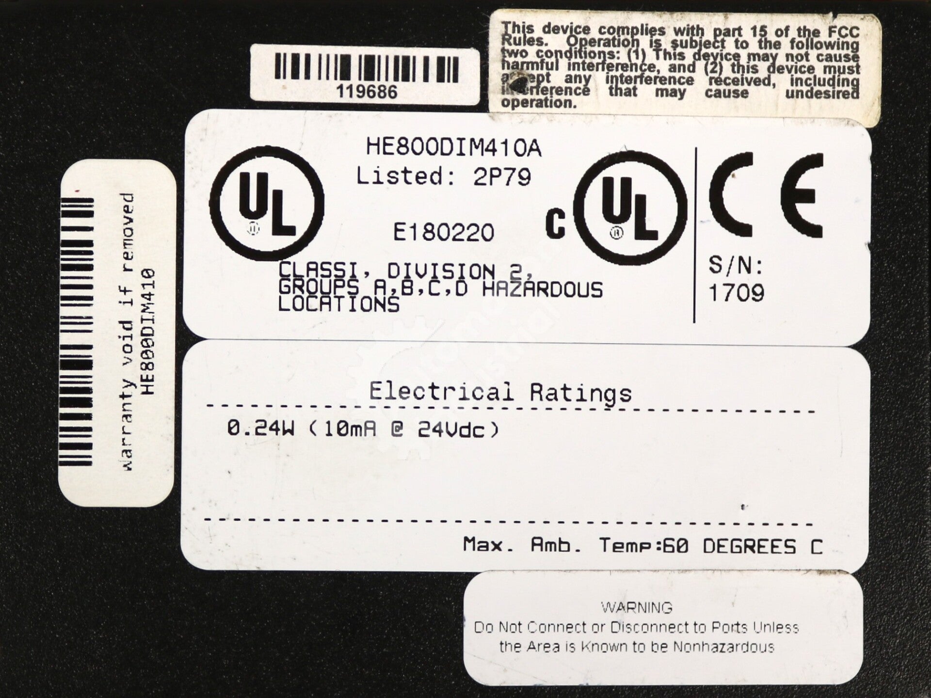 HE800DIM410 By Horner Electric HE800DIM410A 32-Point Digital Input Module