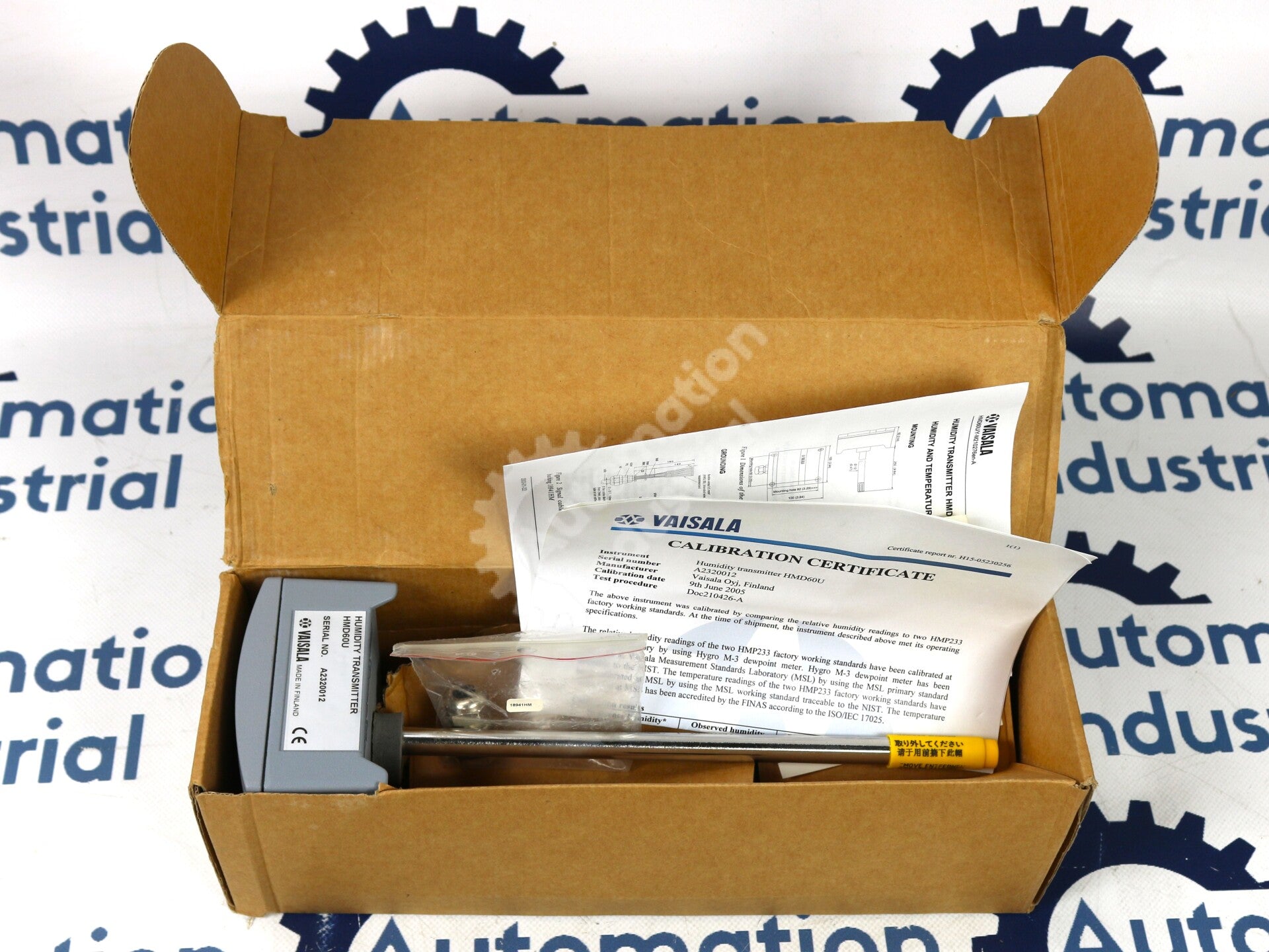 HMD60U By Vaisala Two-Wire Duct Humidity Transmitter