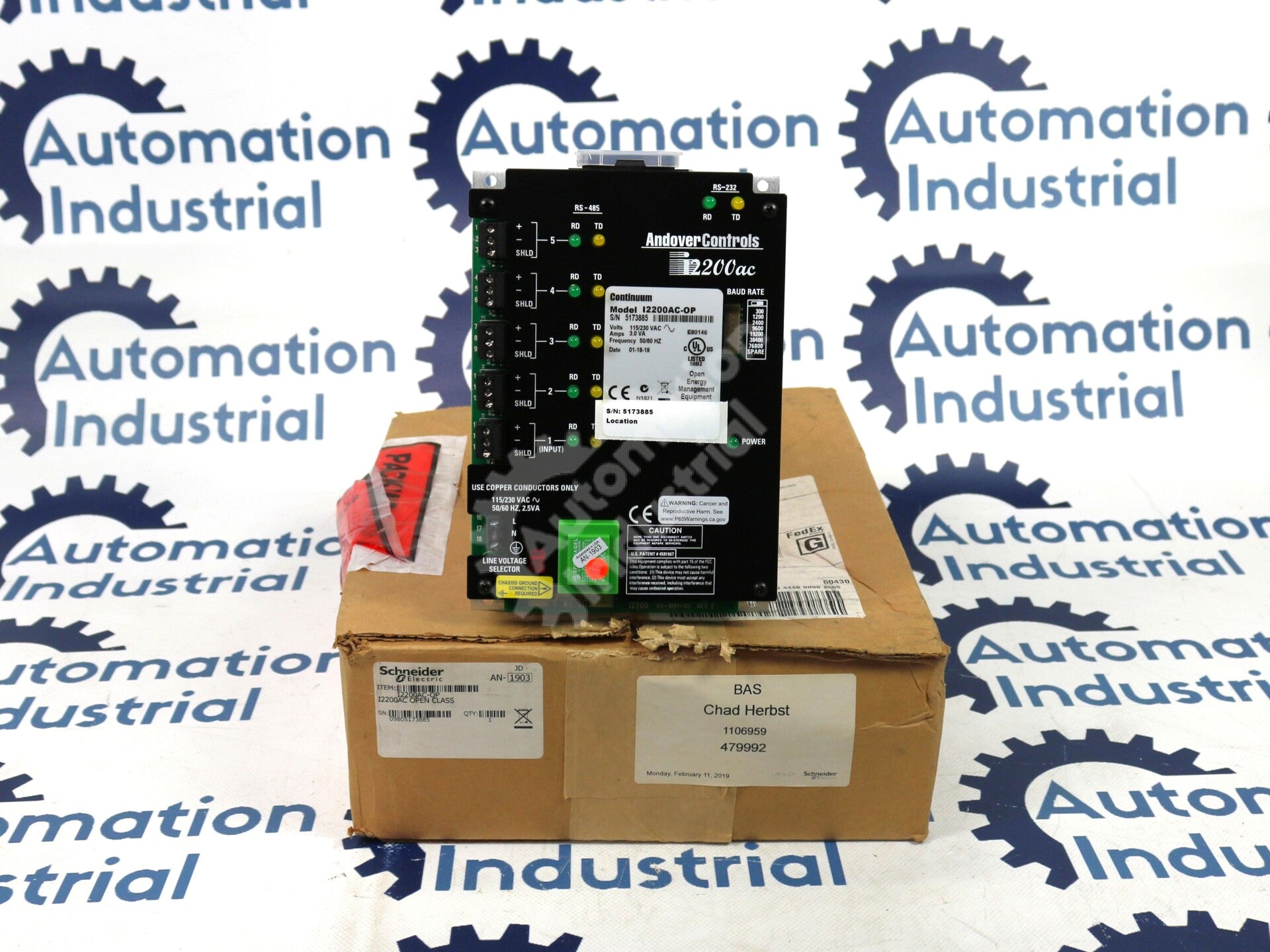 I2200AC-OP By Schneider Electric 05-1001-115 Electronic Infinet Repeater NSFP