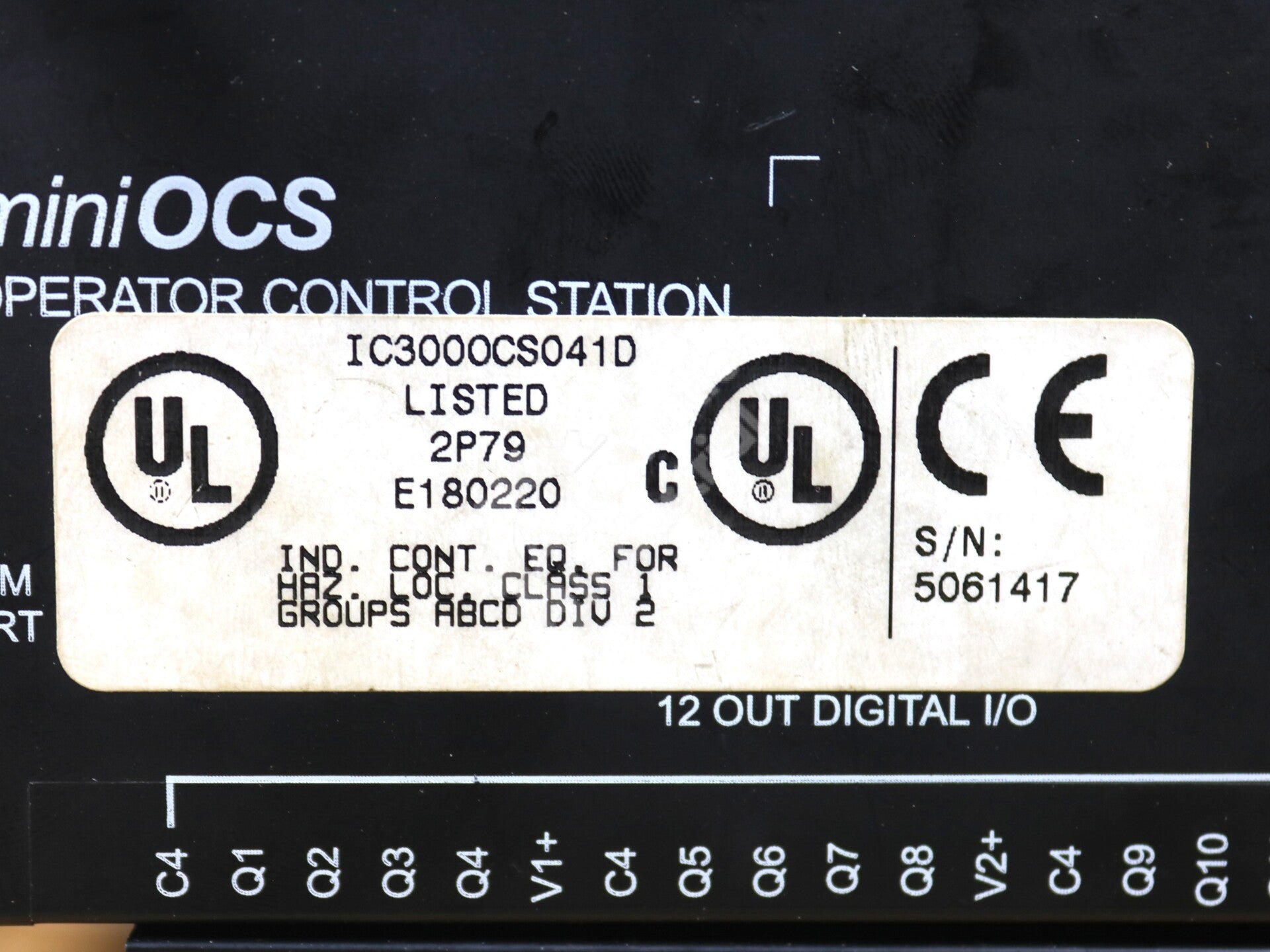 IC300OCS041 By General Electric IC300OCS041D 28-Point Operator Control Station