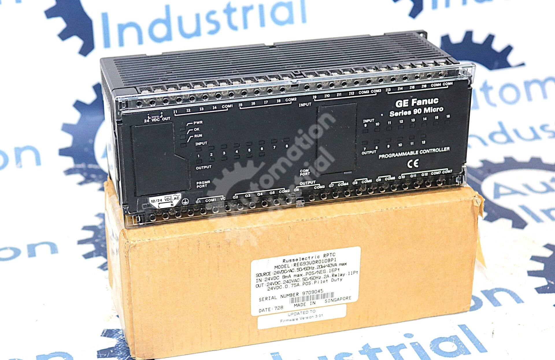 IC693UDR010 By GE Fanuc 90 Micro 24VDC 11PT Relay Programmable Controller NSFP