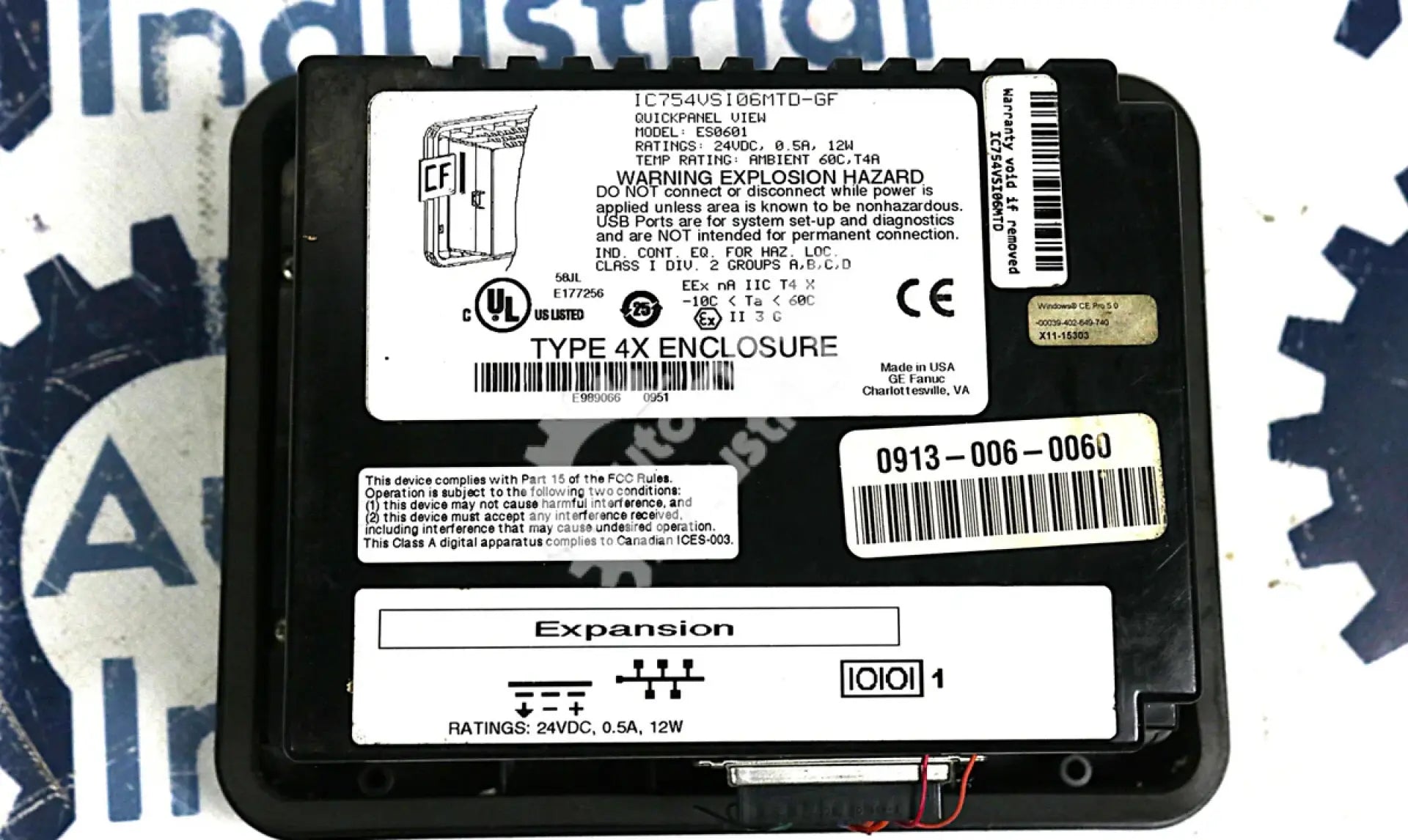 IC754VSI06MTD-GF by GE Fanuc QuickPanel View ES0601 6 Inch Monochrome HMI