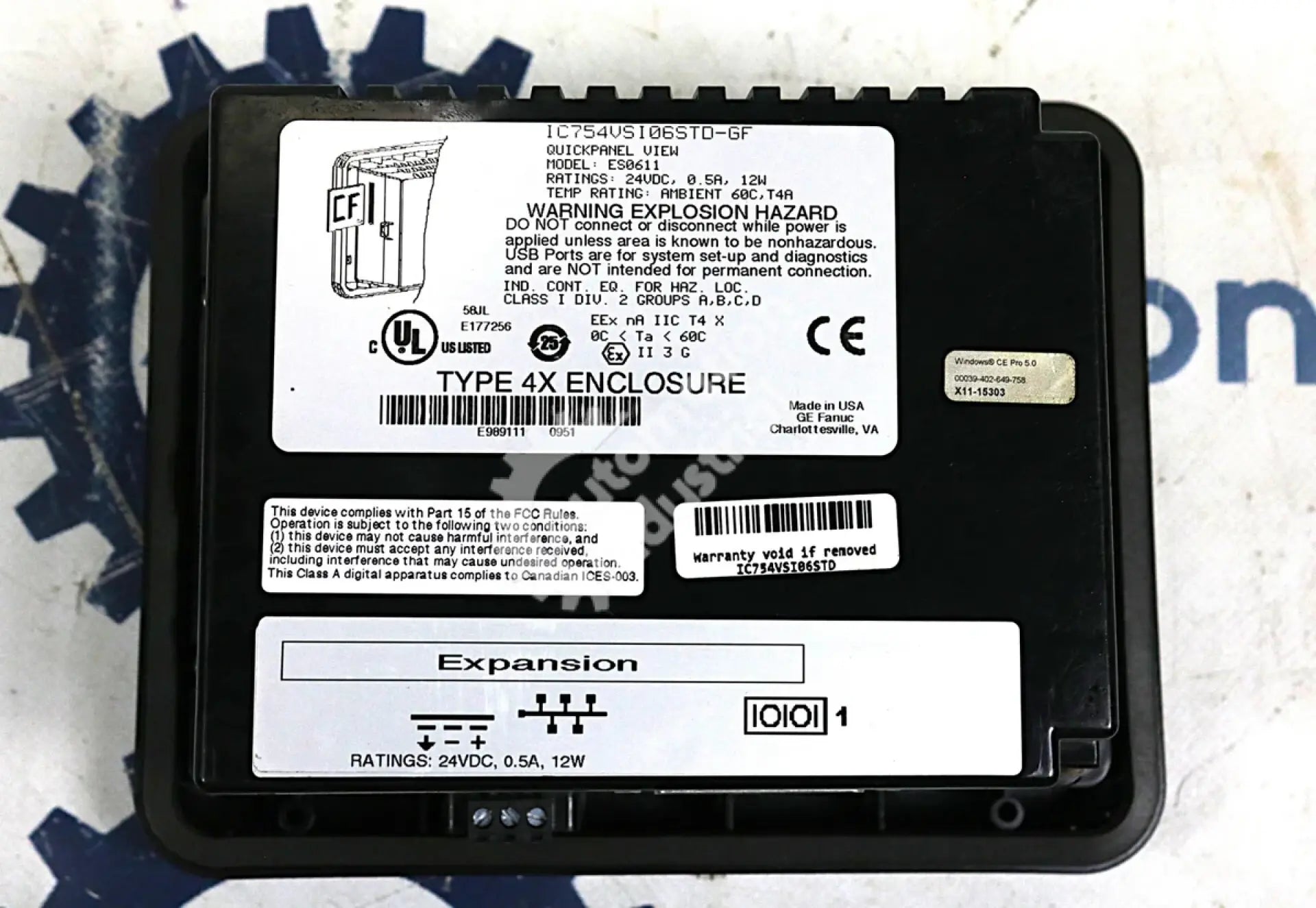 IC754VSI06STD-GF By GE Fanuc ES0611 6in 24VDC Color Display QuickPanel View HMI