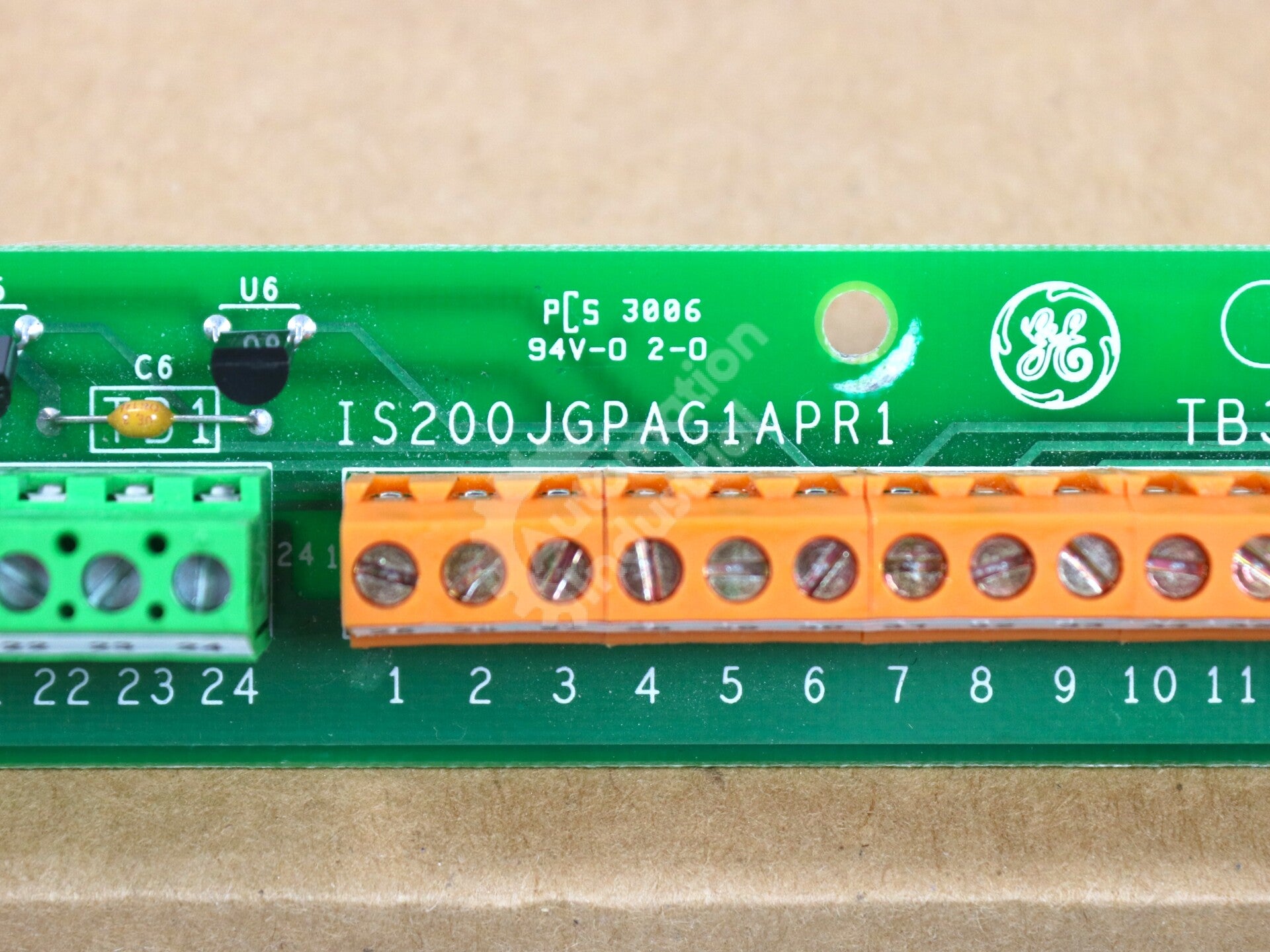 IS200JGPAG1A By GE Mark VIe IS200JGPAG1APR1 Ground and Power Terminal Board