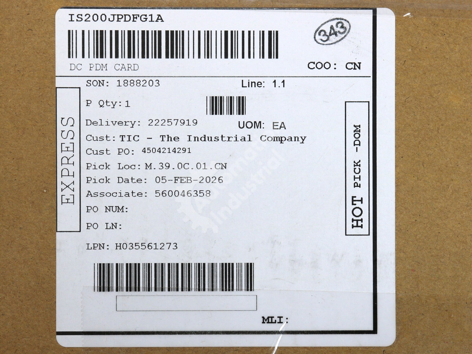 IS200JPDFG1A By General Electric IS200JPDFG1AED Power Distribution Board NSFP