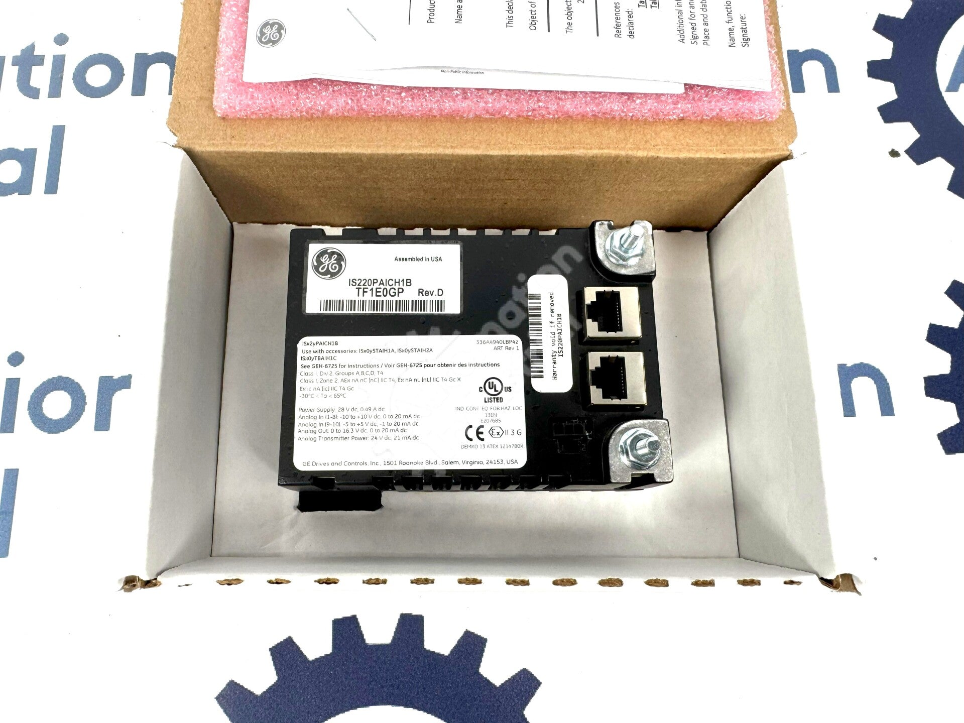 GE General Electric IS220PAICH1B REV. B Power Distribution Pack Mark VI