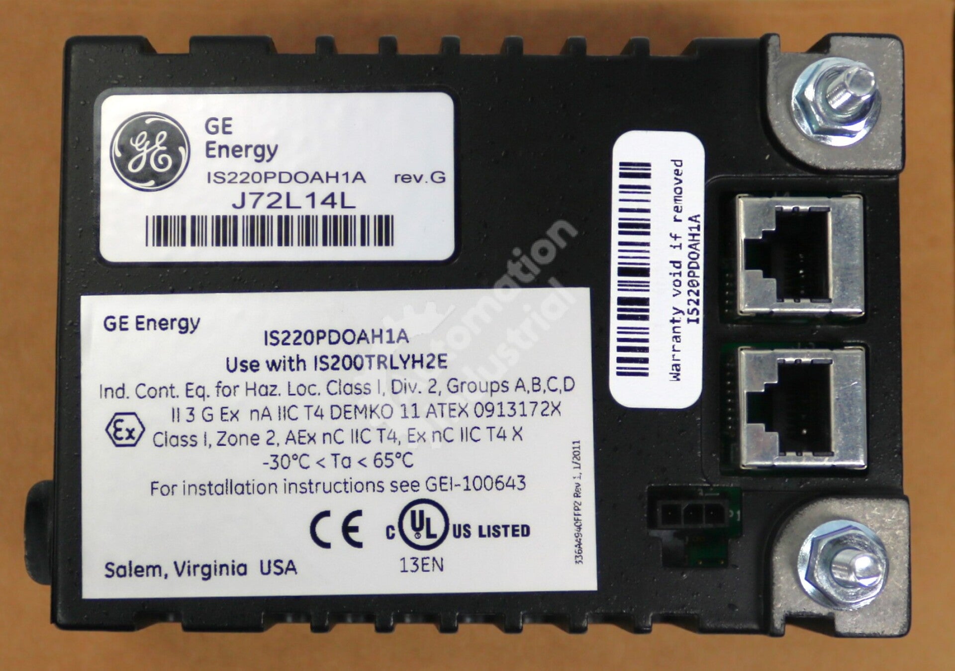 IS220PDOAH1A By General Electric Discrete Output Pack Mark VI IS200 NSNB