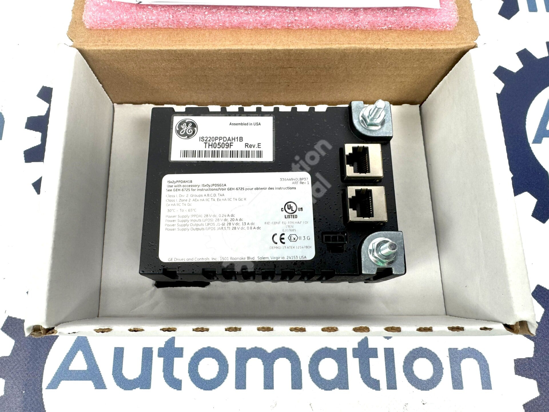 GE IS220PPDAH1B IS220PPDAH1B Power Distribution PAC Module Mark VI NEW