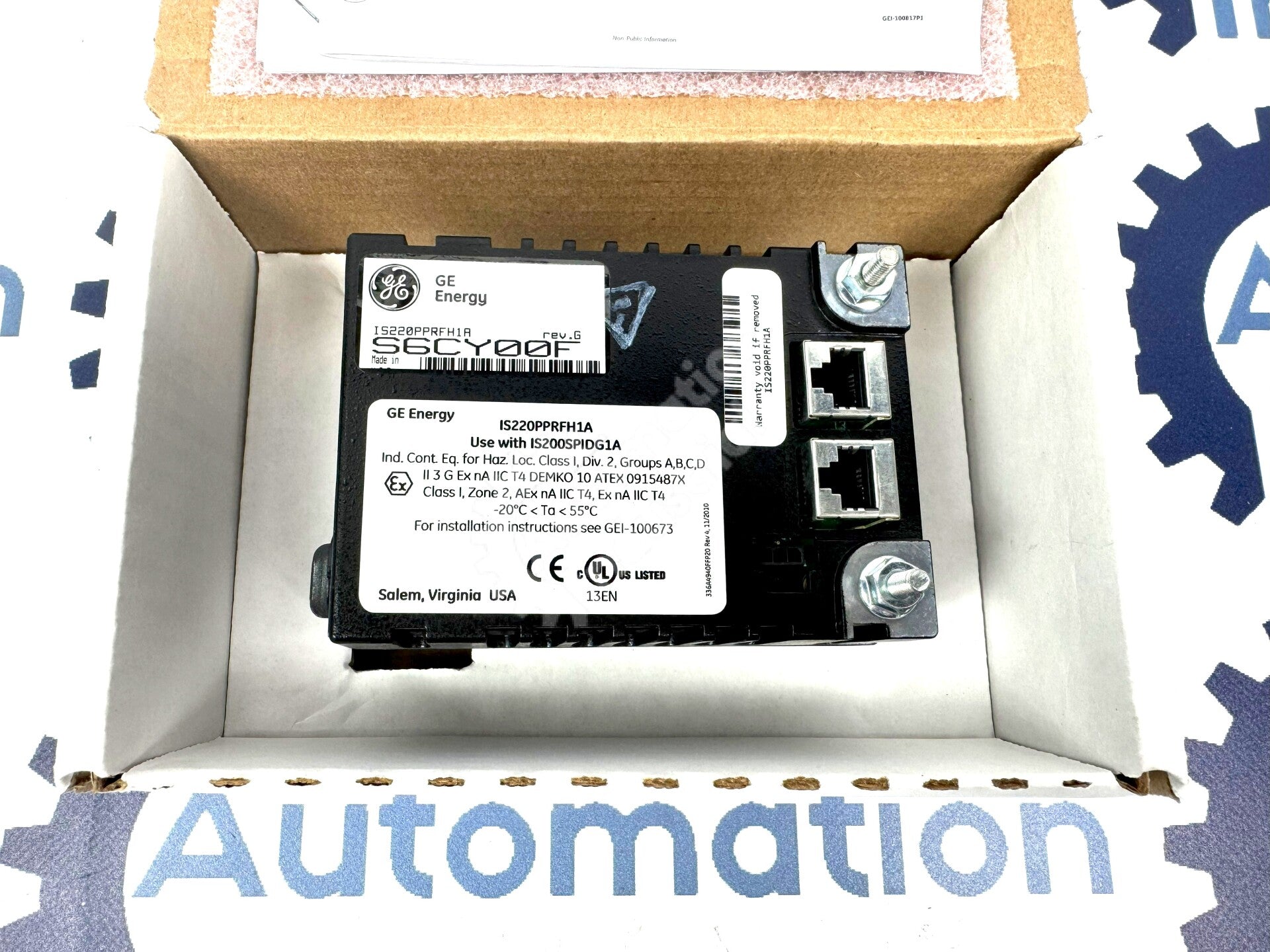 IS220PPRFH1A By General Electric Profibus Master Gateway I/O Pack NSFP