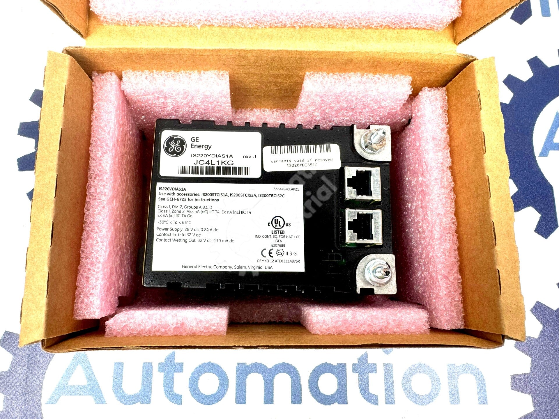 GE General Electric IS220YDIAS1A Speedtronic Turbine Control Mark VI