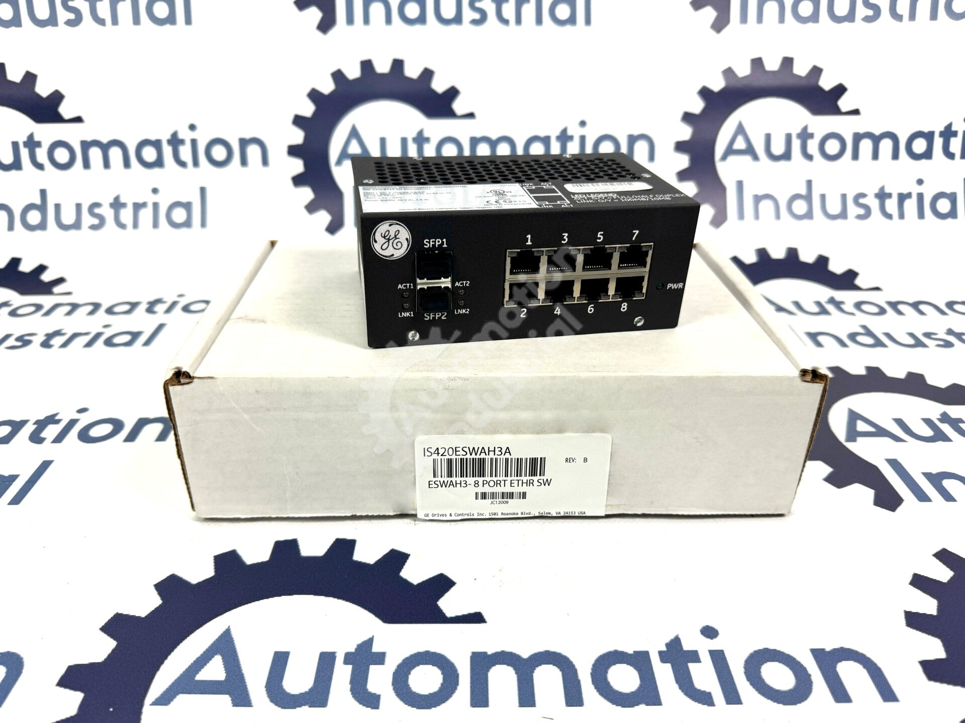IS420ESWAH3A By GE I/O HP-MDIX Auto Sensing Ethernet Switch Mark VIeS NSFP