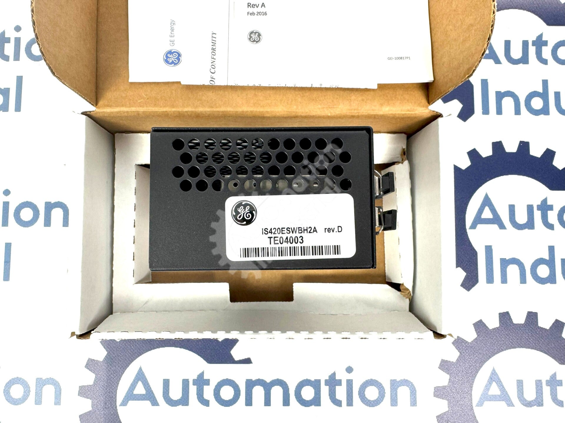 IS420ESWBH2A By General Electric Ethernet Switch With 2 Fiber Optic Ports NSFP