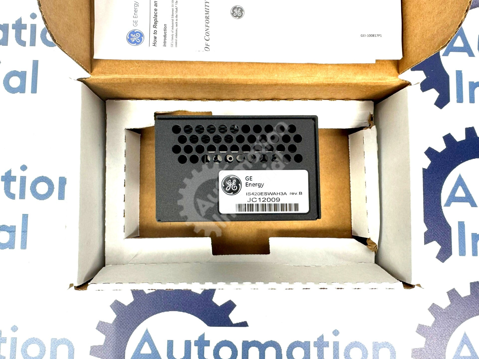 IS420ESWBH3A by GE IS420ESWBH3AE IONet Switch New Surplus Factory Package