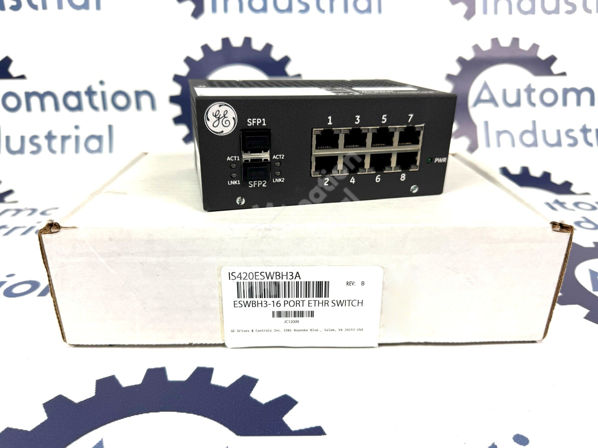 IS420ESWBH3A by GE IS420ESWBH3AE IONet Switch New Surplus Factory Package