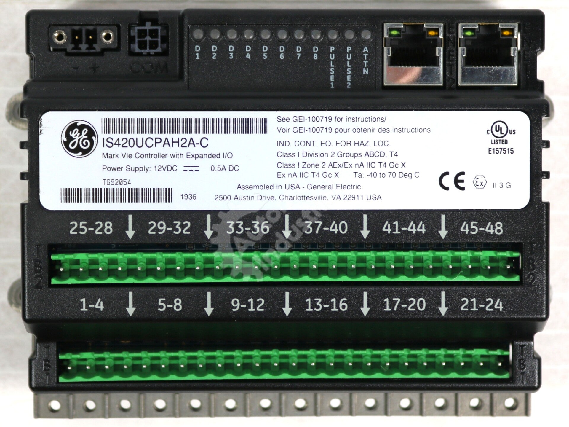 IS420UCPAH2A-C By General Electric Turbine Controller With Expanded I/O NSFP
