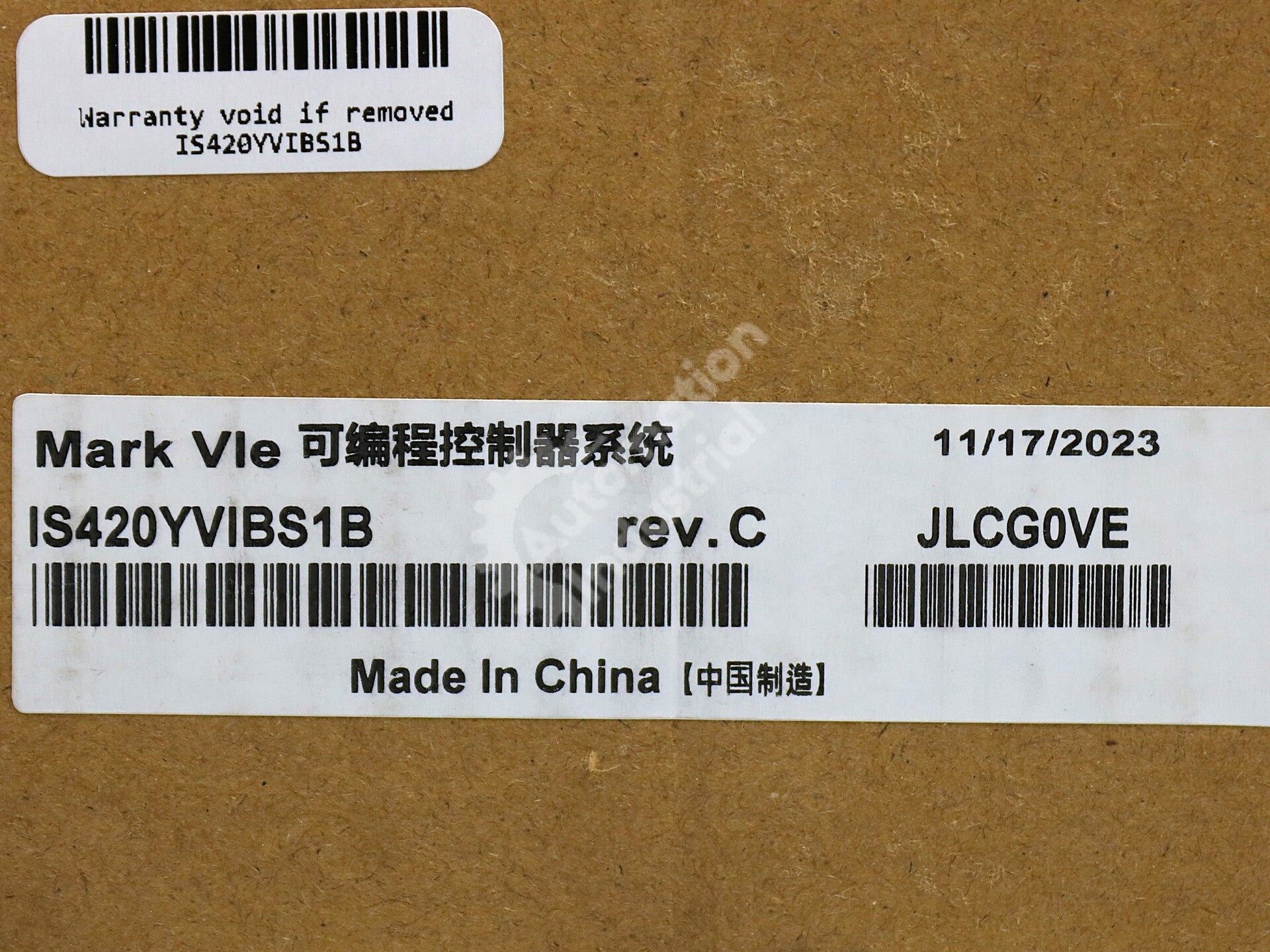 IS420YVIBS1B By General Electric Vibration Input and Output Module NSFP