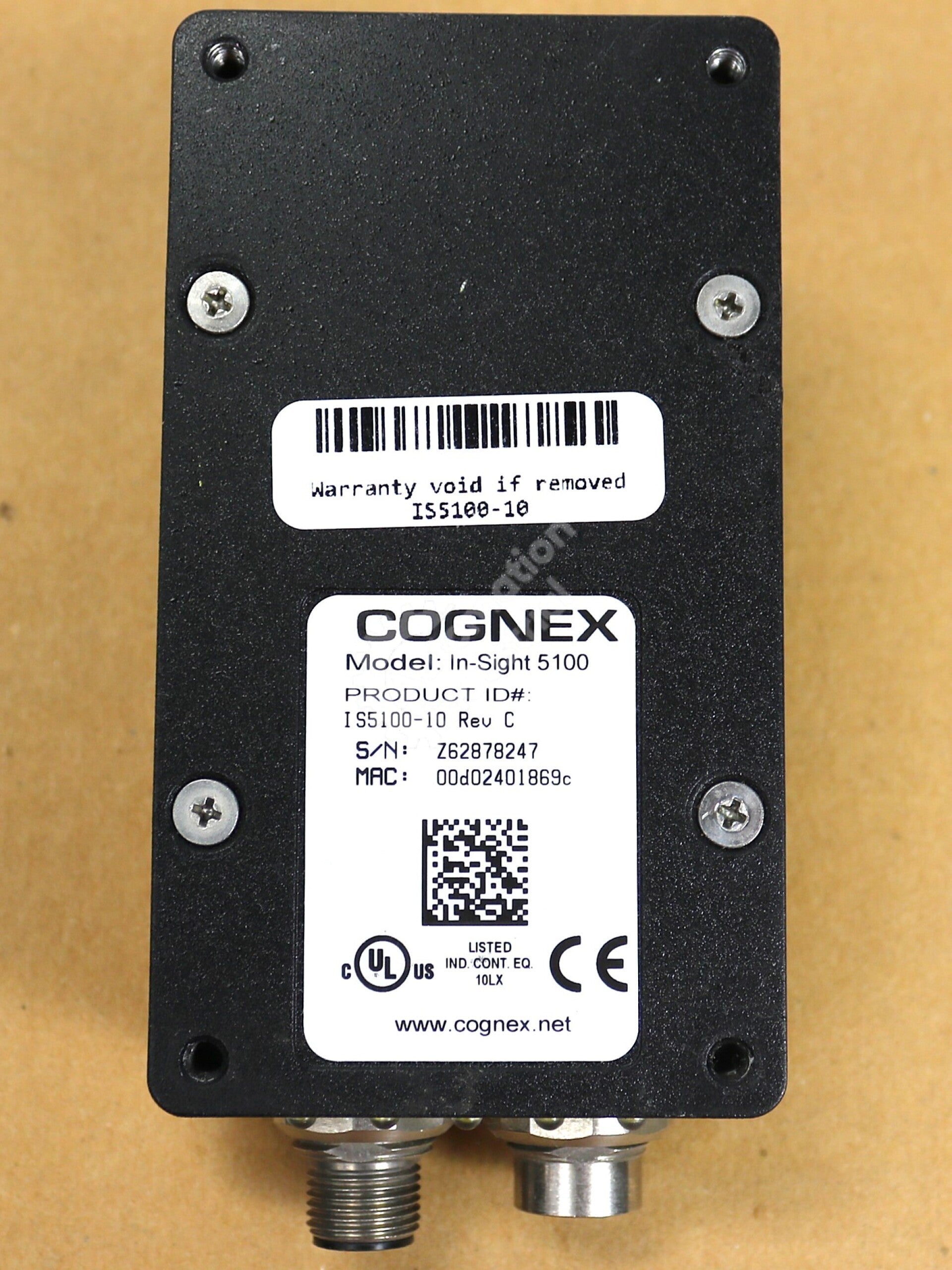 IS5100-10 By Cognex In-Sight 5000 24VDC HI-Resolution Vision System Camera