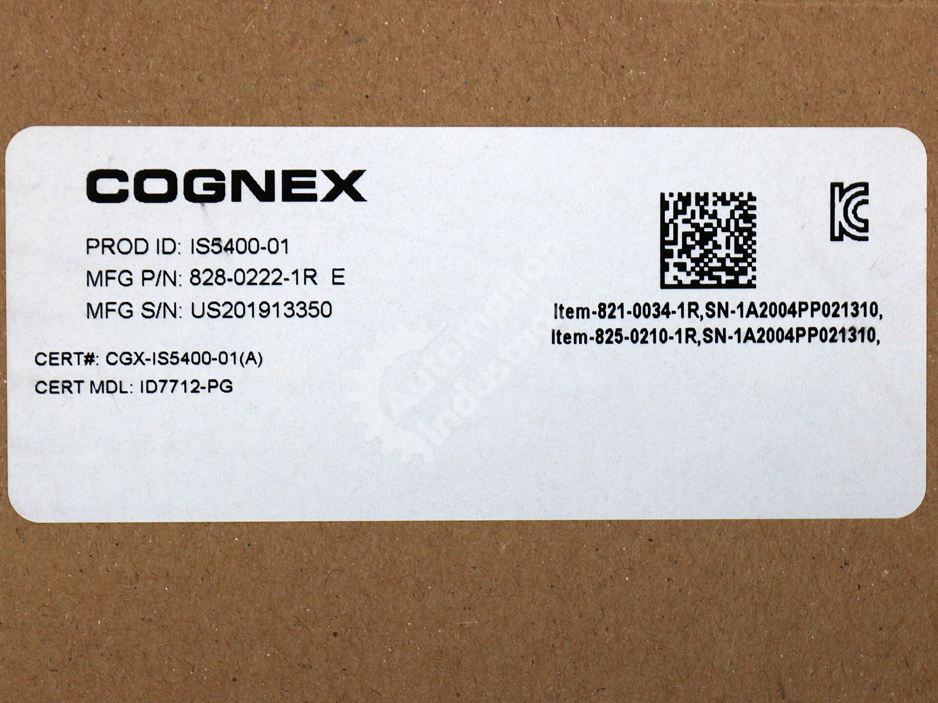 IS5400-01 By Cognex 825-0210-1R N High Resolution Industrial Digital Camera NSFP