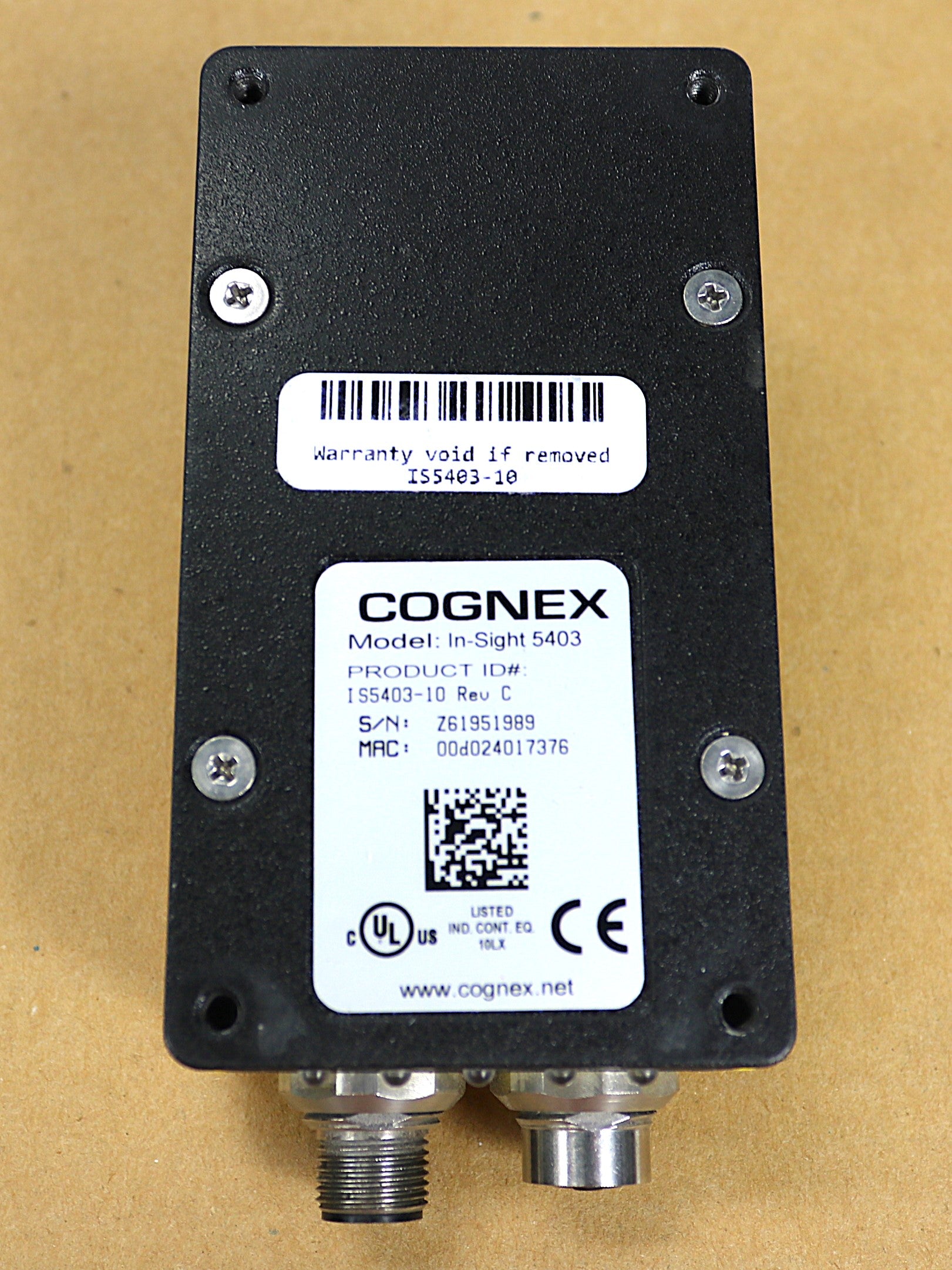 IS5403-10 By Cognex 24VDC HI-Resolution Vision System Camera