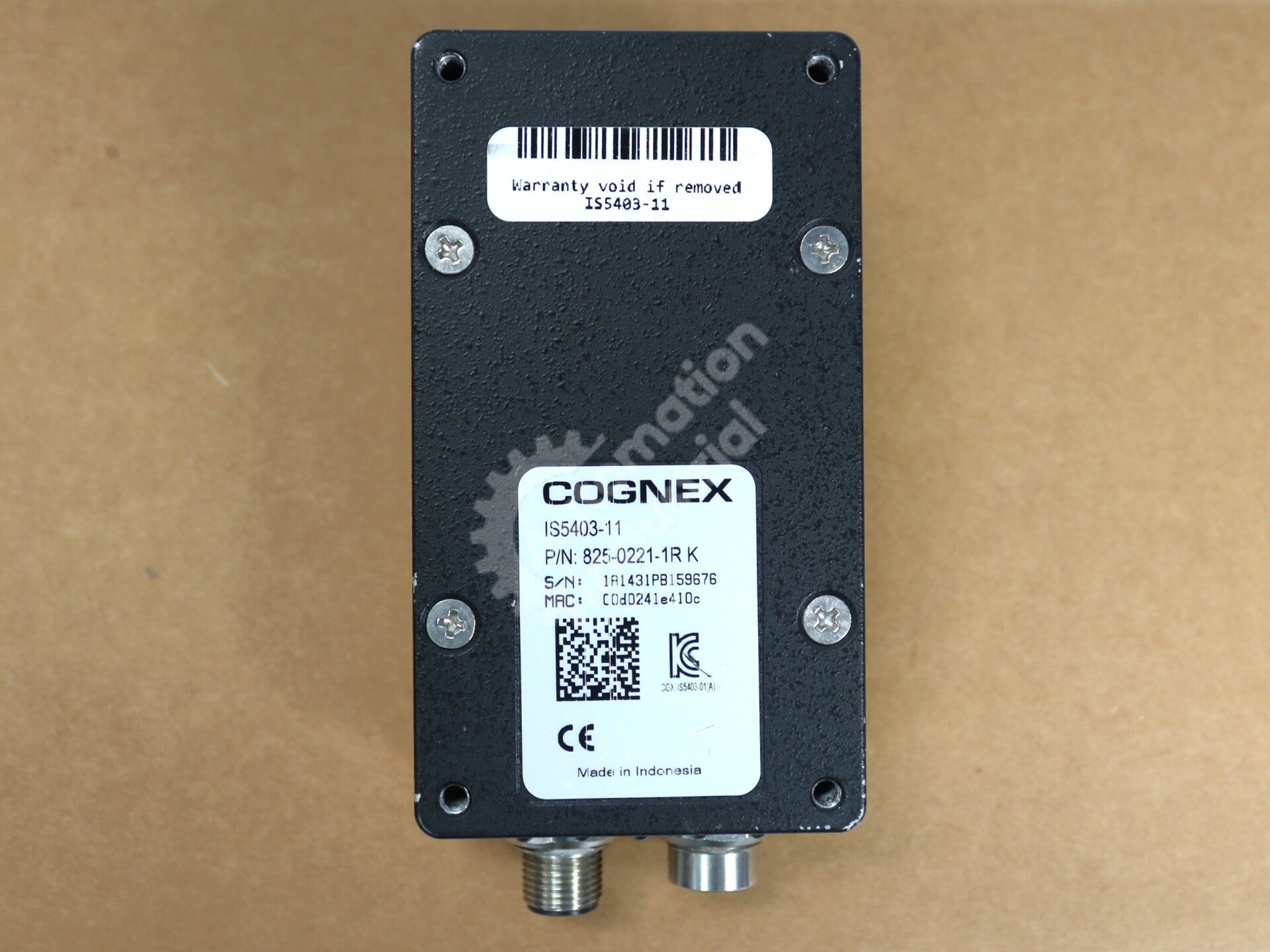 IS5403-11 By Cognex 825-0221-1R K 24VDC Hi-Resolution Vision System Camera