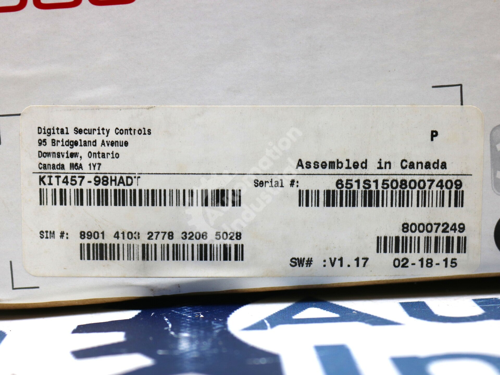 KIT457-98HADT By DSC Impassa Self-Contained 2-Way Wireless Security System NSFP