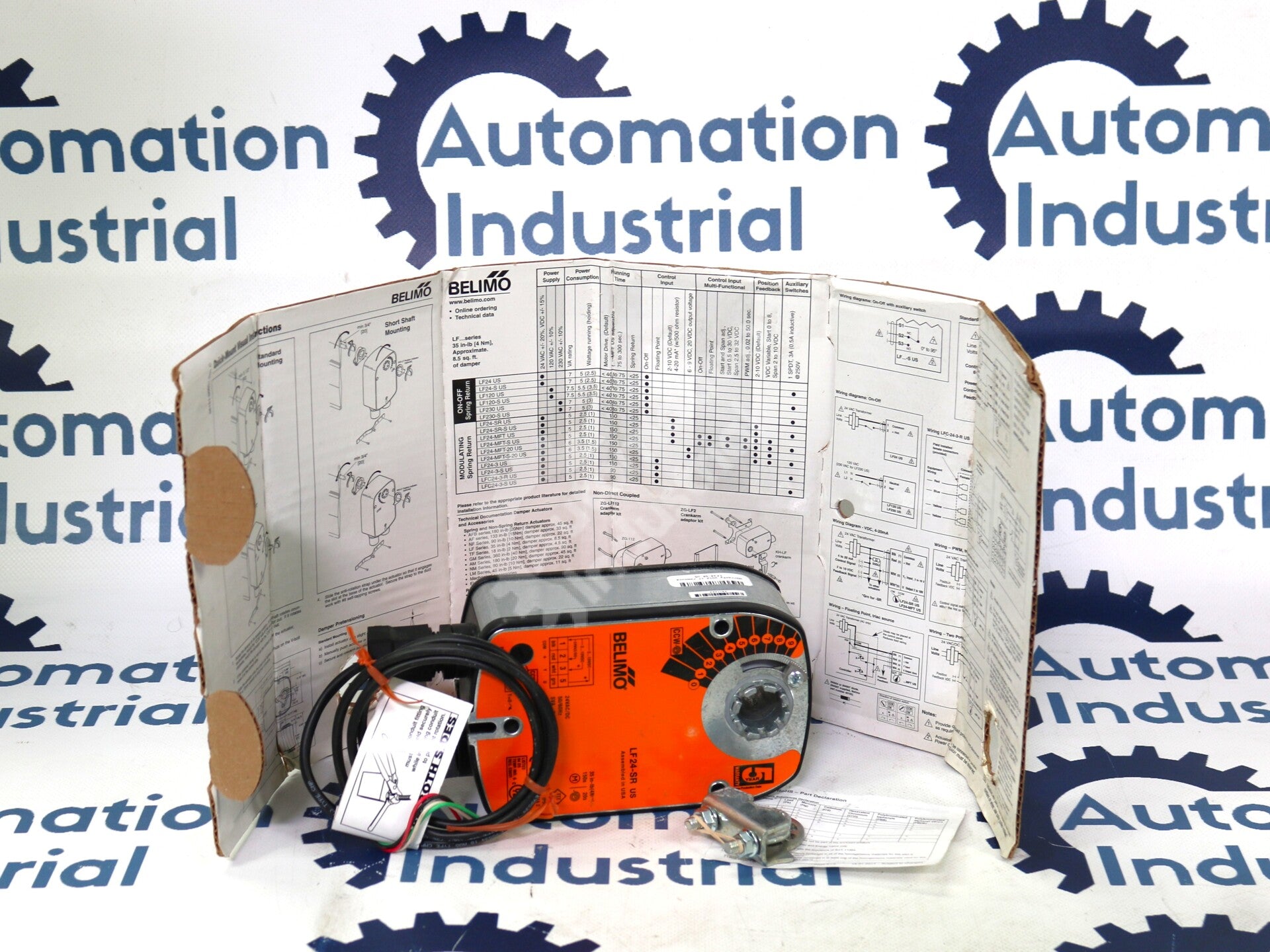 LF24-SR US By Belimo 4Nm Proportional Spring Return Damper Actuator
