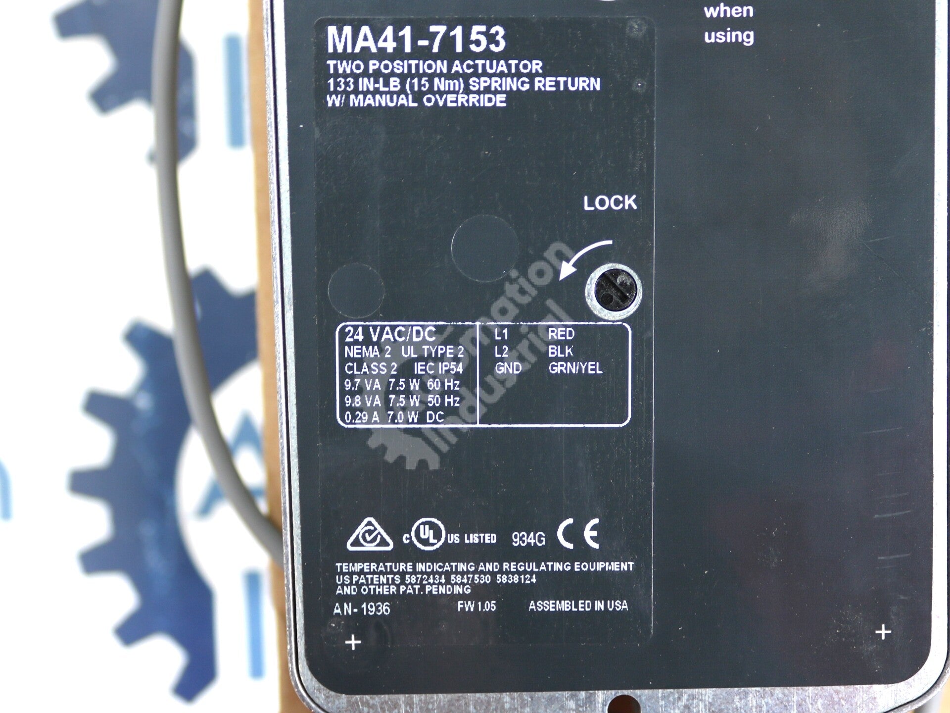 MA41-7153 By Schneider Electric 15 Nm Spring Return Two-Position Actuator NSFP