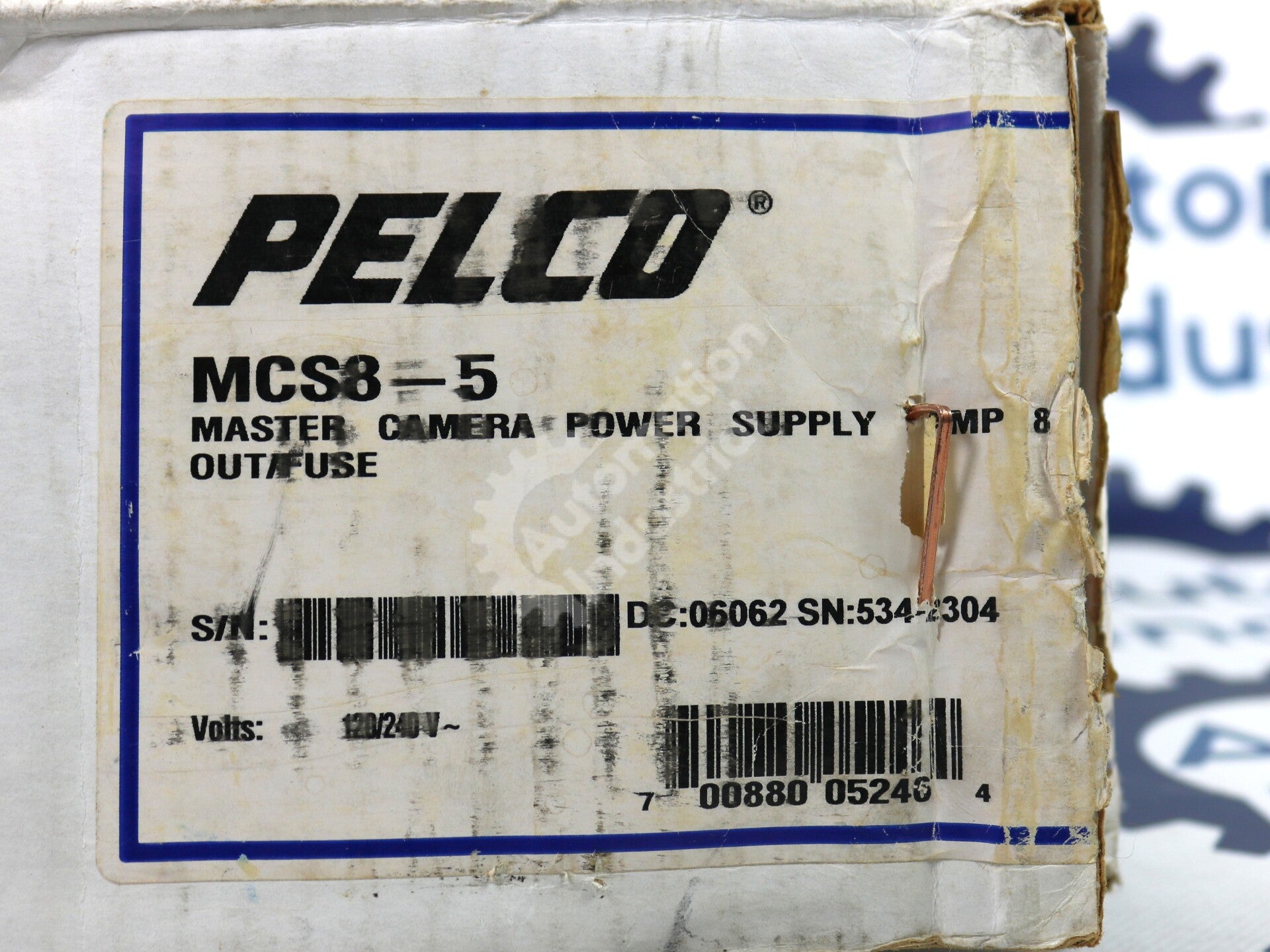 MCS8-5 By Pelco 5A 240VAC Master Camera Power Supply Module NSFP