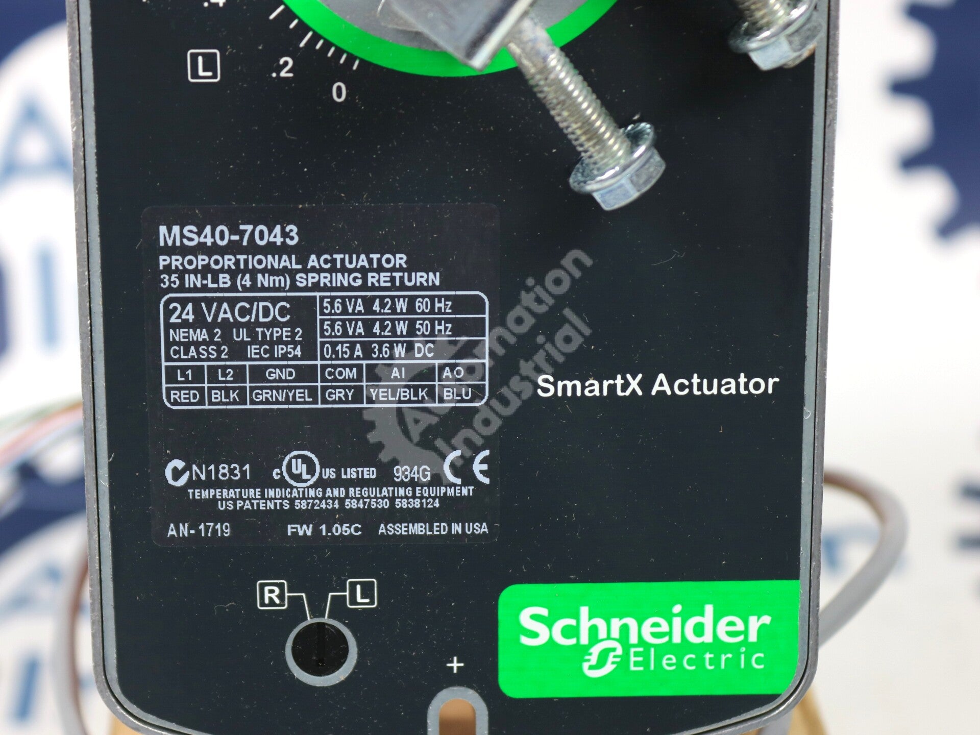 MS40-7043 By Schneider Electric 4Nm Spring Return Proportional Actuator NSFP