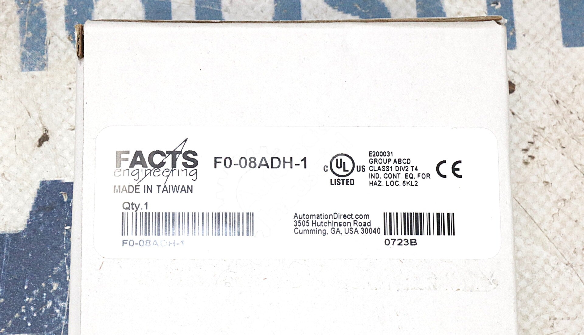 F0-08ADH-1 By Automation Direct 0-20mA 8 Channel Analog Input NSFP