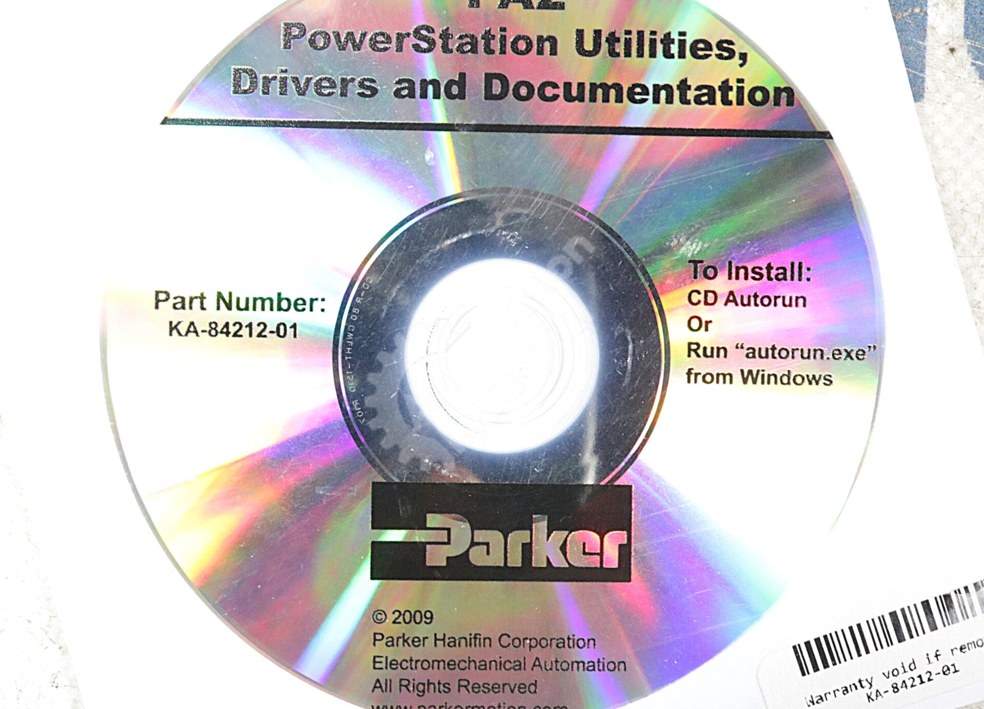 KA-84212-01 By CTC Parker Automation Powerstation and Utilities Documation NSFP