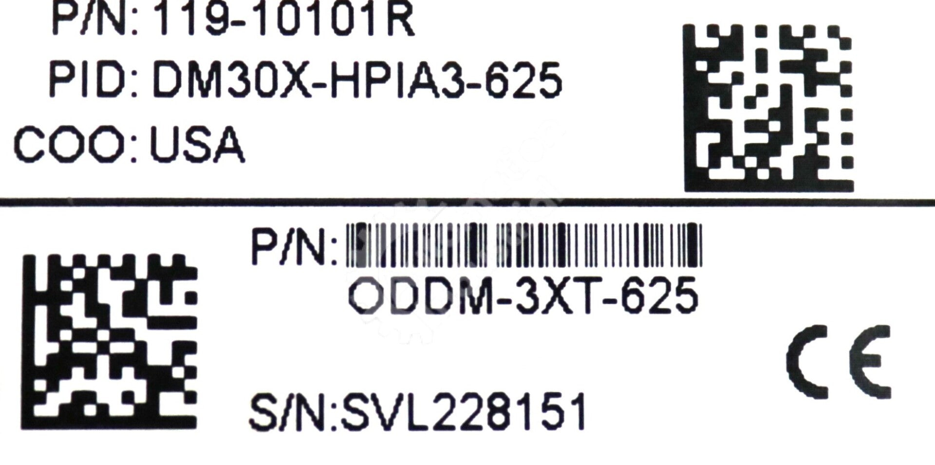 DM30X-HPIA3-625 By Cognex 119-10101R High-Powered Illumination DataMan 300