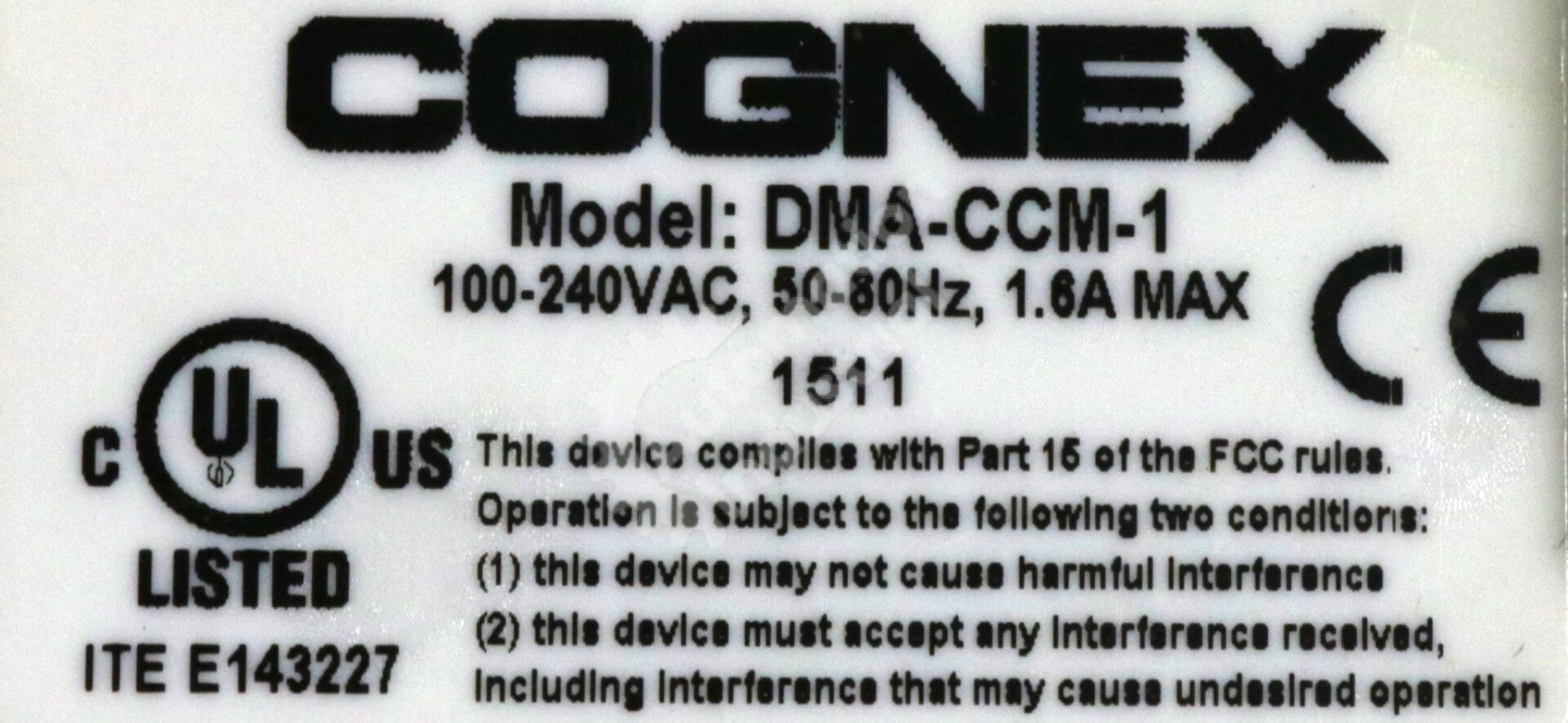 DMA-CCM-1 By Cognex 820-0271-1R B Input Output I/O Module DataMan 300 NSFP